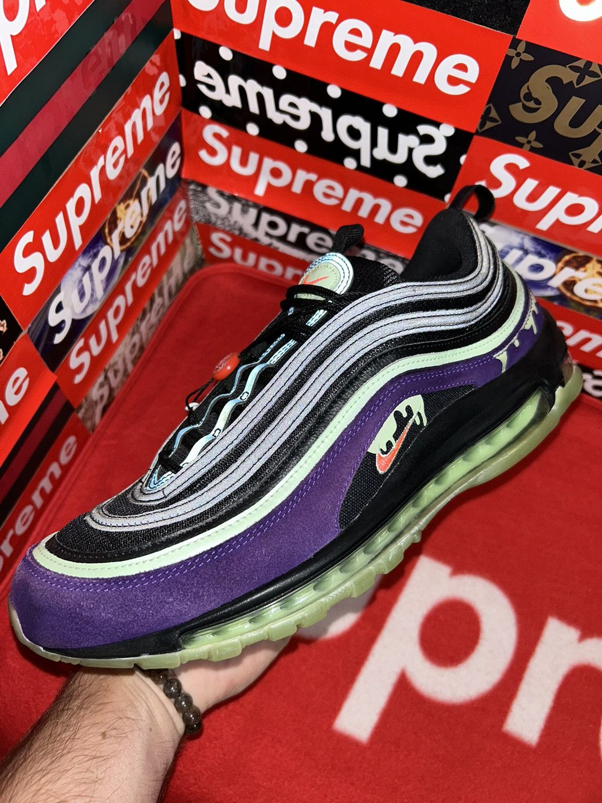 Nike Nike Air Max 97 Slime Halloween (2020) DC1500-001 size 11.5 Size US 11.5 / EU 44-45 - 6 Thumbnail