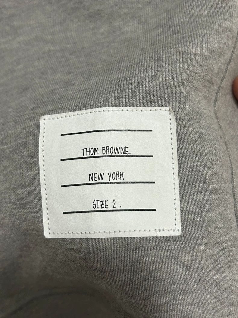 Thom Browne thom browneClassic four-striped gray sweatshirt 2503-Nextar Size US M / EU 48-50 / 2 - 5 Thumbnail