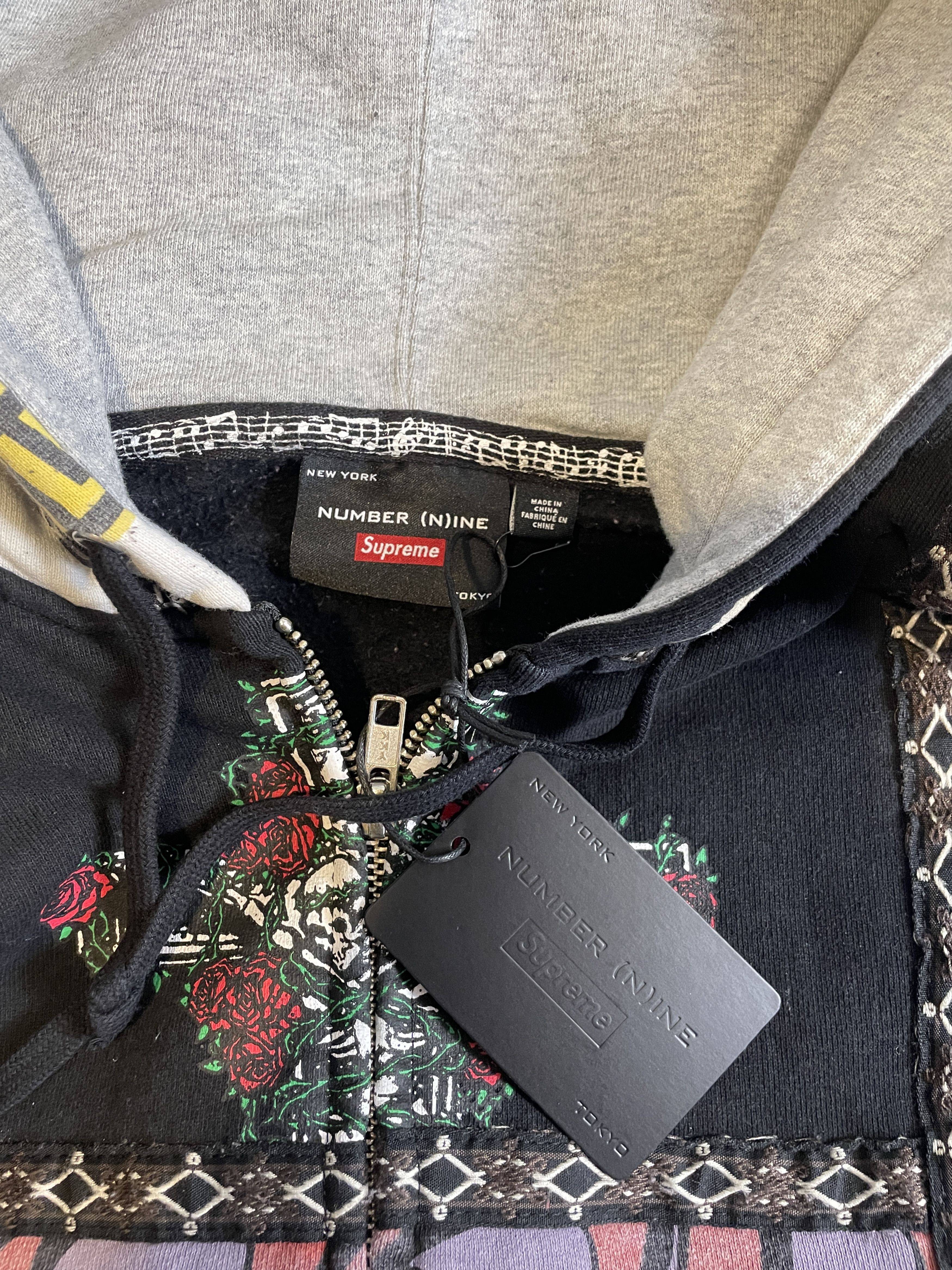 Number (N)ine × Supreme PATCHWORK ZIP HOODIE Size US L / EU 52-54 / 3 - 11 Thumbnail
