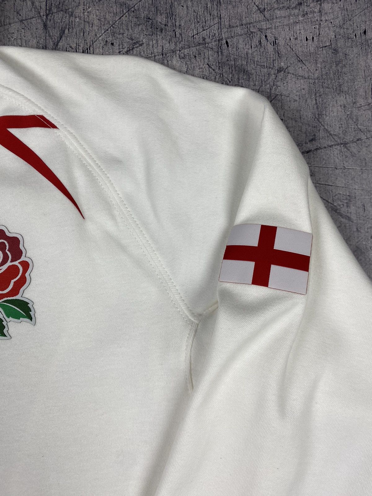Nike × Vintage Vintage Nike Y2k Swoosh England Rugby Polo Shirt Size US S / EU 44-46 / 1 - 9 Thumbnail