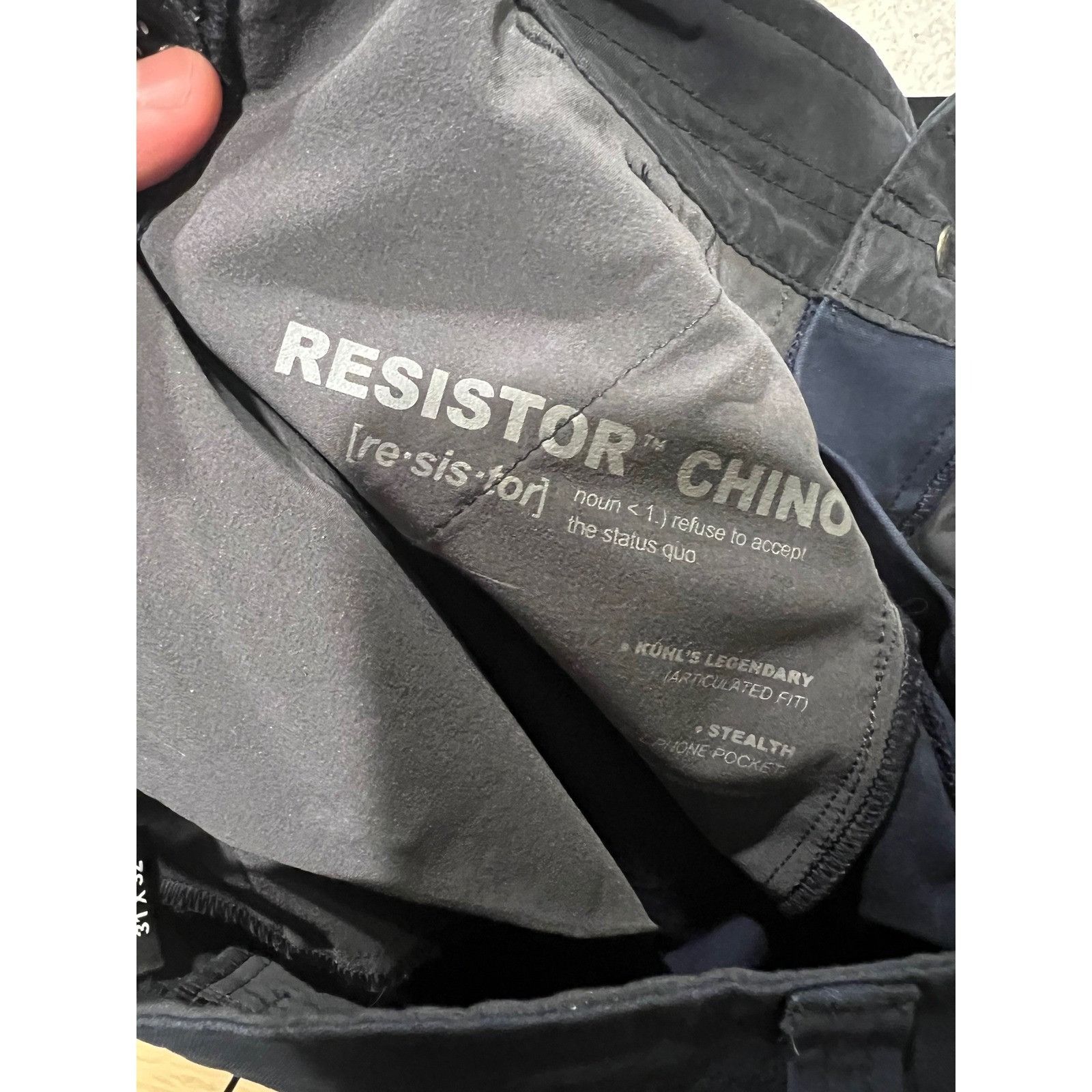 Kuhl Kuhl Resistor Chino Pants Mens 31x32 Navy Blue Casual Work T Size US 31 - 8 Thumbnail