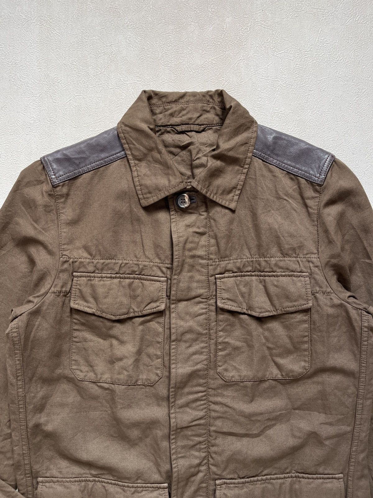 Prada 00’s Prada Sport Linen Leather Field Jacket Size US S / EU 44-46 / 1 - 3 Thumbnail