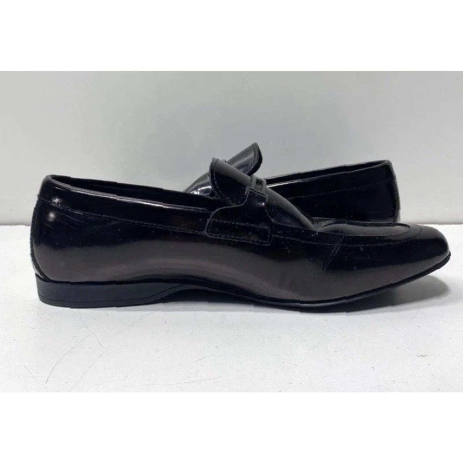 Versace Versace Collection Shiny Black Leather Loafer DressShoes Men 10 Casual Italy Leather Men’s Shoes Size L / US 10 / IT 46 - 4 Thumbnail
