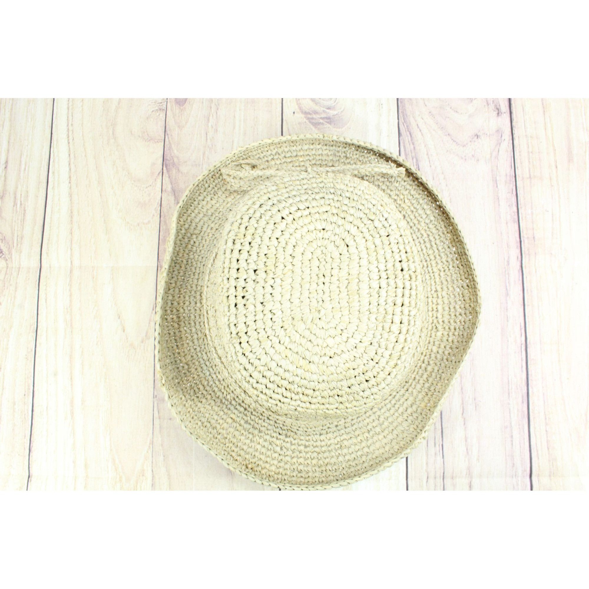 Other Scala Women's Tan Summer Beach Round Straw Hat Size ONE SIZE - 3 Thumbnail