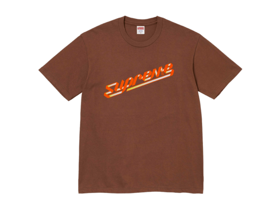 image of Hypebeast x Supreme Banner Tee Brown • Xl, Men's