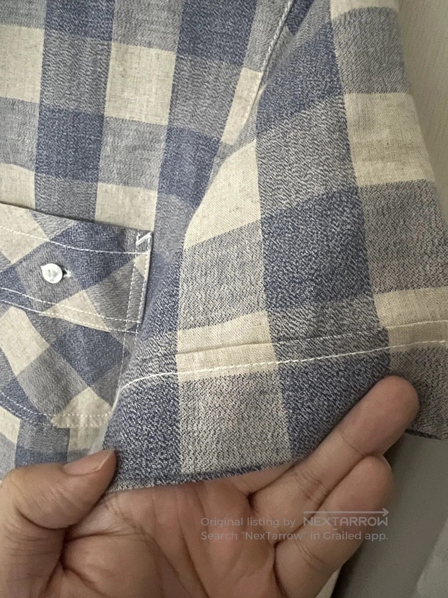 3sixteen 3SIXTEEN Vintage Blue Pepper Salt Shirt. Size US S / EU 44-46 / 1 - 4 Thumbnail