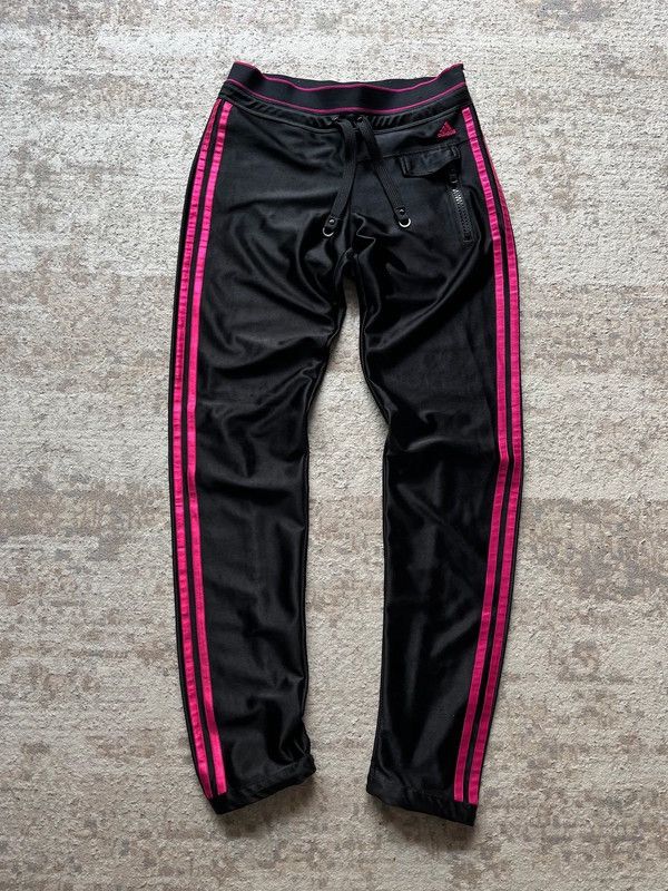 Adidas Adidas Track Pants Sz 8 / 36 / S Y2K 2009 Satin Skinny Size 27" / US 4 / IT 40 - 1 Thumbnail