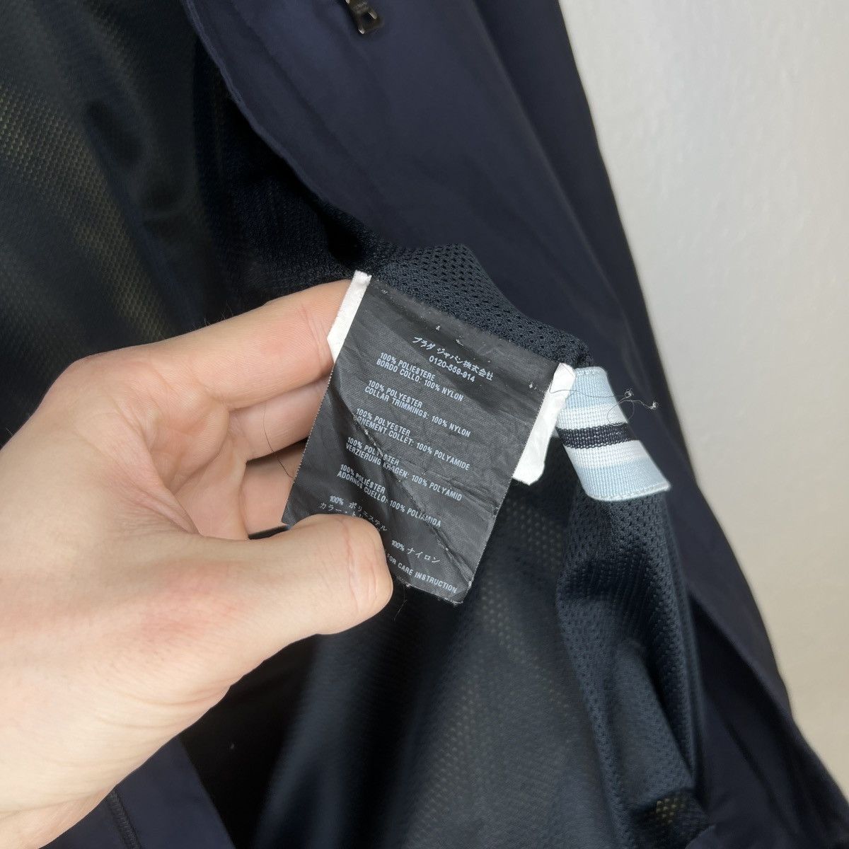 Designer × Prada Prada Milano Jacket Nylon Navy Red Label Tag Logo Designer Size US L / EU 52-54 / 3 - 8 Thumbnail