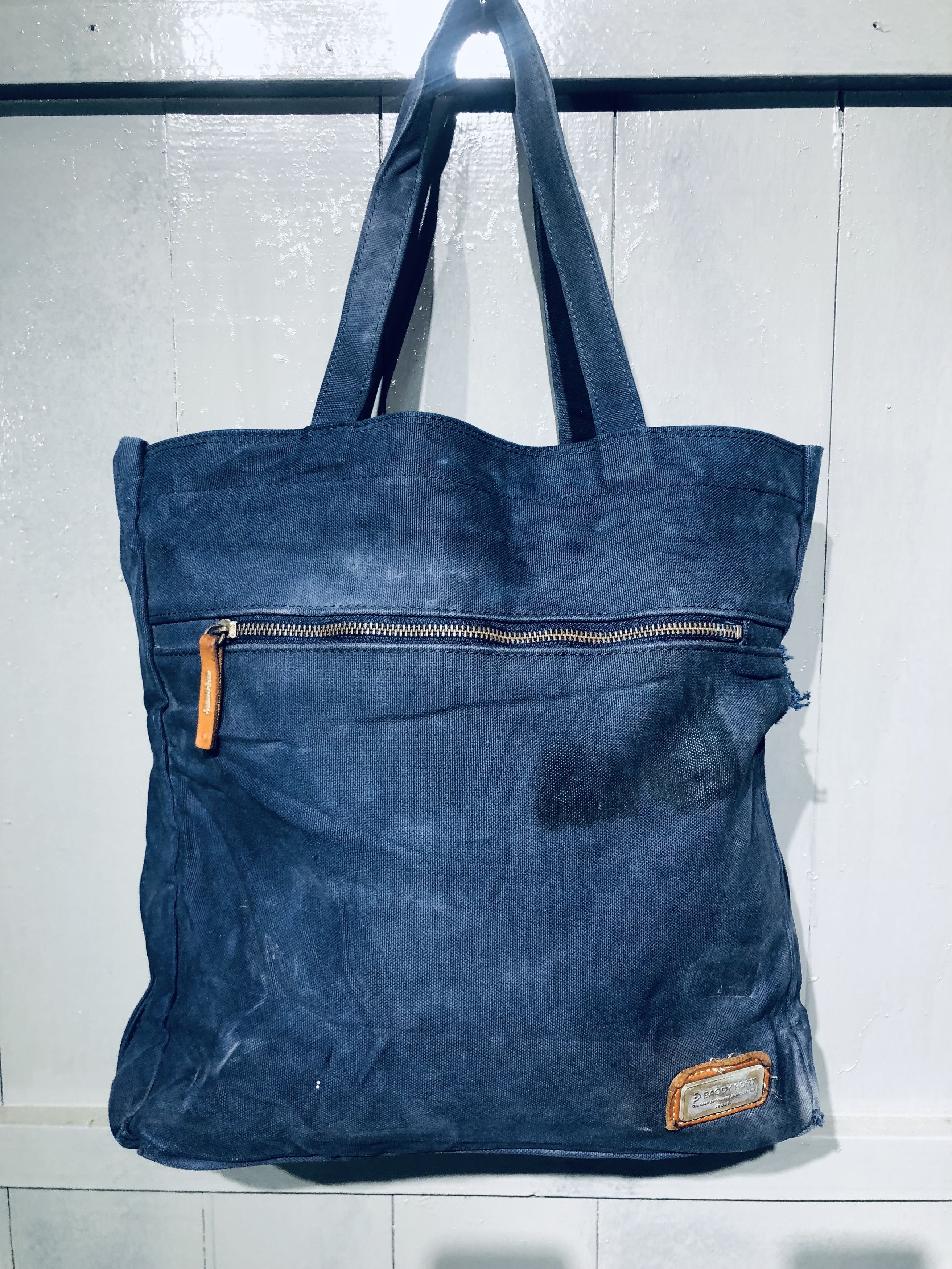 Canvas × Japanese Brand JAPANESE BAGGY PORT STYLE DISTRESSED TOTEBAG Size ONE SIZE - 2 Thumbnail