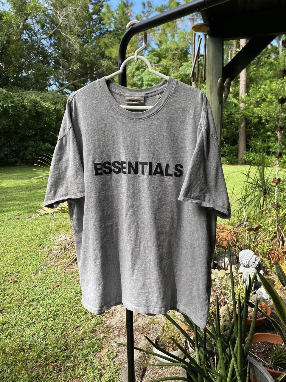 Fear of God Grey Heavyweight Essentials Fear Of God Logo Tee Shirt Size US L / EU 52-54 / 3 - 2 Thumbnail