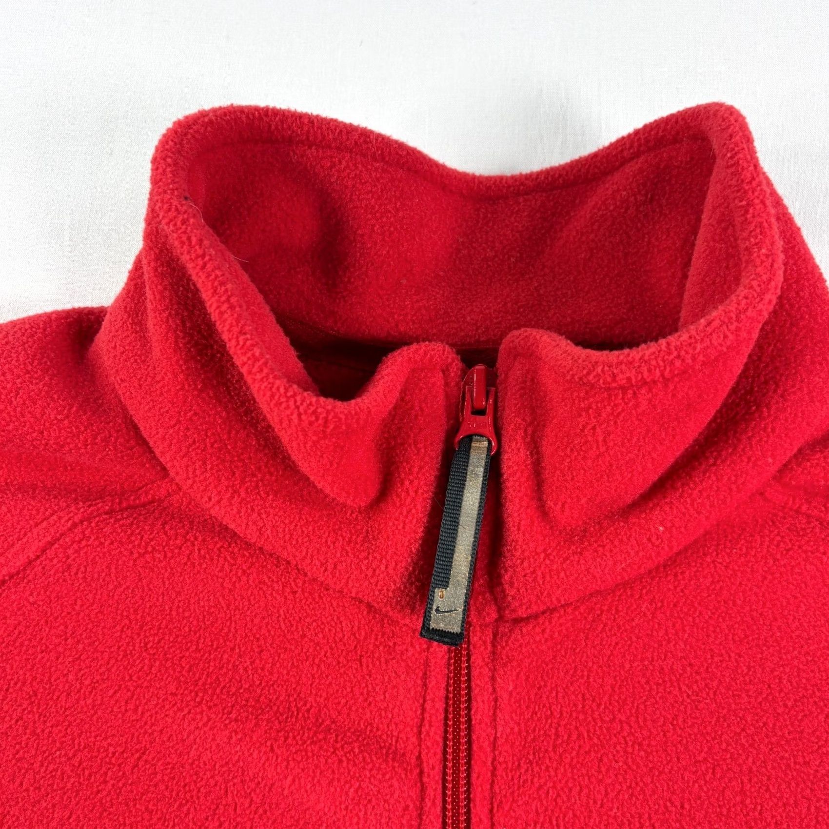 Nike VINTAGE Nike Sweatshirt Mens XL Red Fleece 1/4 Zip Pullover Spell Out Y2K Size US XL / EU 56 / 4 - 5 Thumbnail