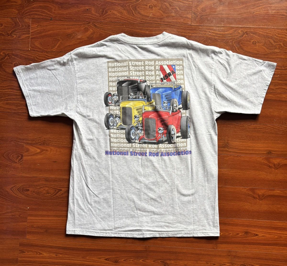City Streets XL - Vintage 90s National Street Rod Association Racing Tee Size US XL / EU 56 / 4 - 4 Thumbnail