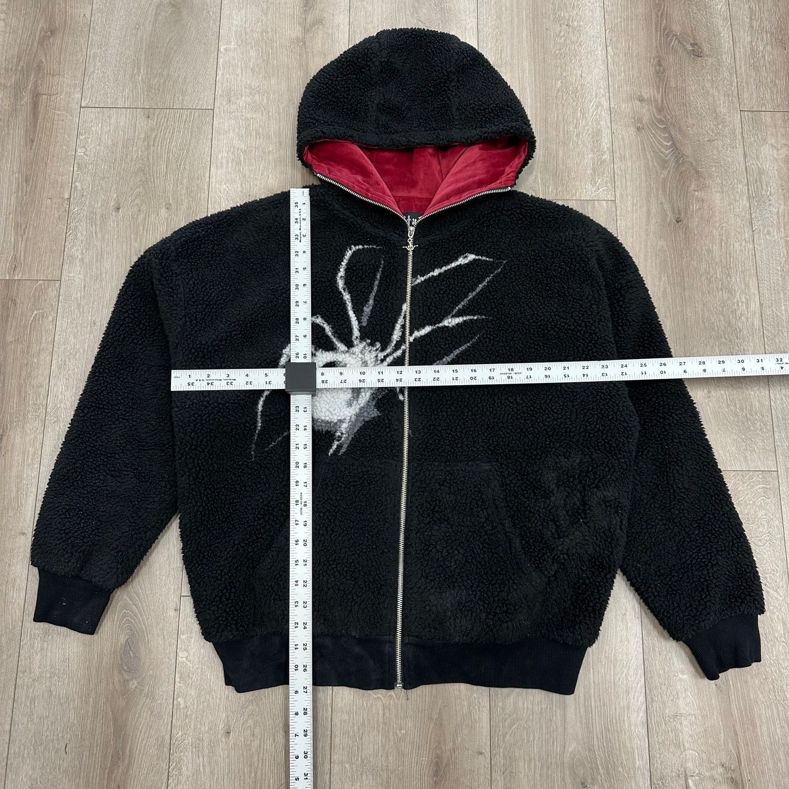 Supreme Vital Creations Spider Fleece Sherpa Zip Up Hoodie Sweater Size US L / EU 52-54 / 3 - 2 Thumbnail