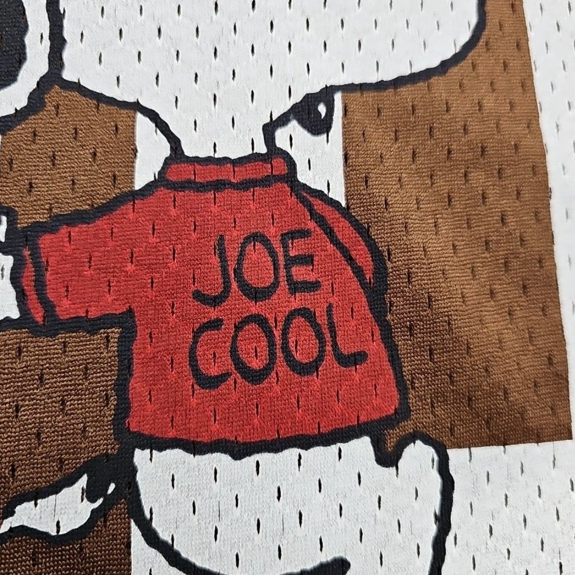 Vintage Hybrid Apparel Peanuts Snoopy Joe Cool #50 Football Jersey T-Shirt Adult 2XL Brown Short Sleeve Mens NFL Cartoon Sports Jerseys Size US XXL / EU 58 / 5 - 3 Thumbnail