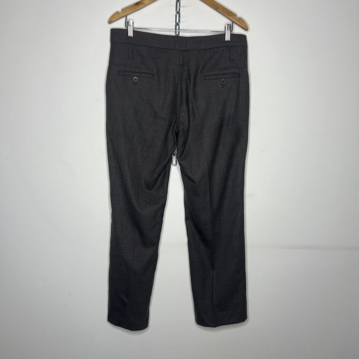 Brunello Cucinelli × Designer Brunello Cucinelli Gray Virgin Wool Trousers Size US 32 / EU 48 - 4 Thumbnail