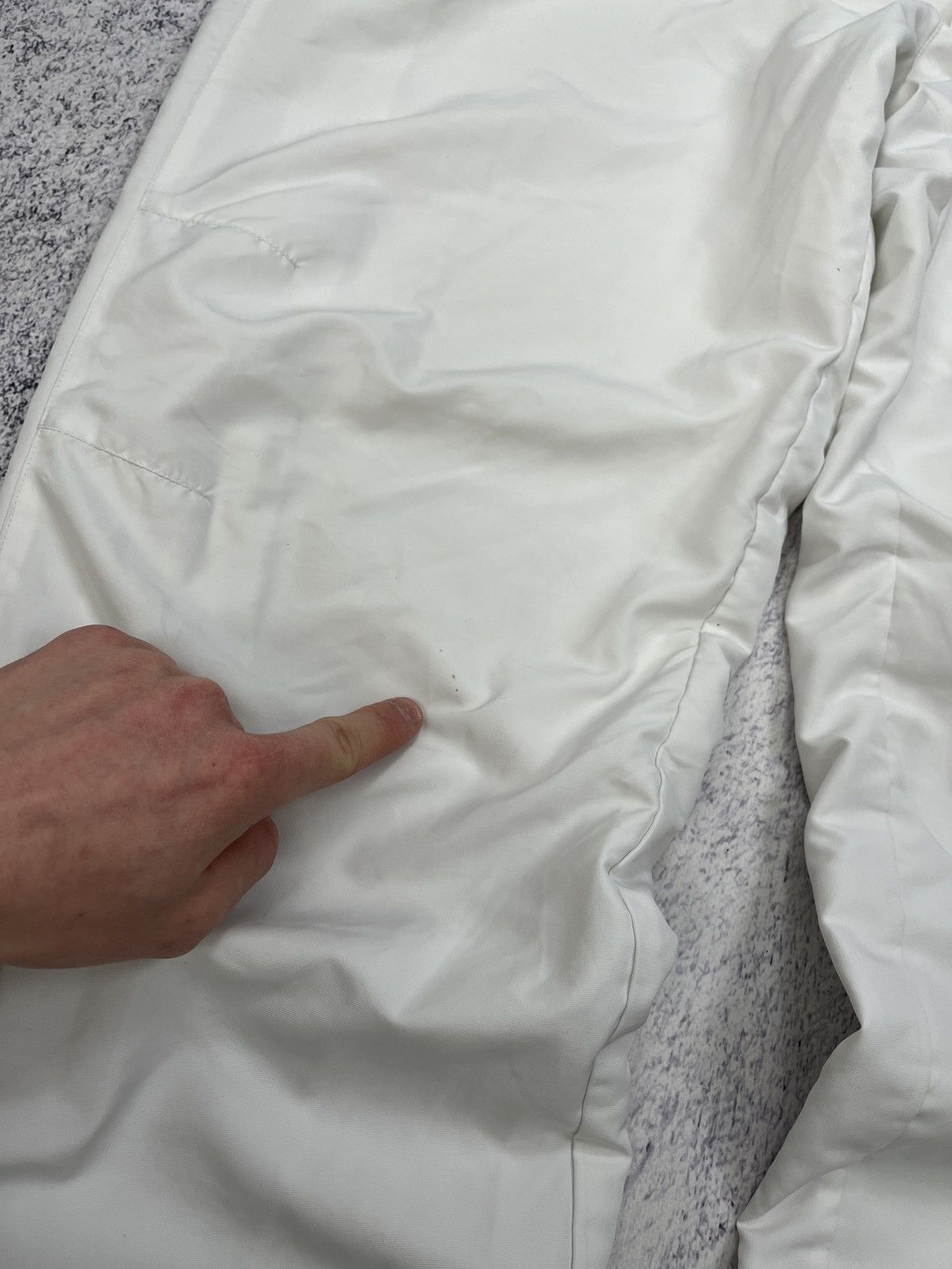 Lacoste × Vintage Vintage Lacoste White Nylon Track Pants Y2K Drill Style Rare Size US 38 / EU 54 - 9 Thumbnail