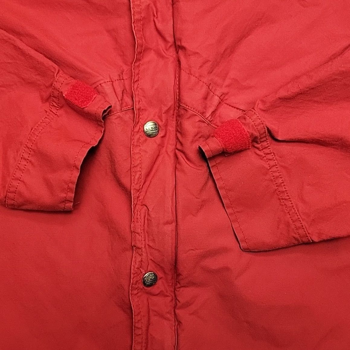 Vintage VTG LL Bean Climbing Jacket Cover Mens XL Red Nylon Cotton Blend Windbreaker Jacket Red XL Mens Size US XL / EU 56 / 4 - 5 Thumbnail