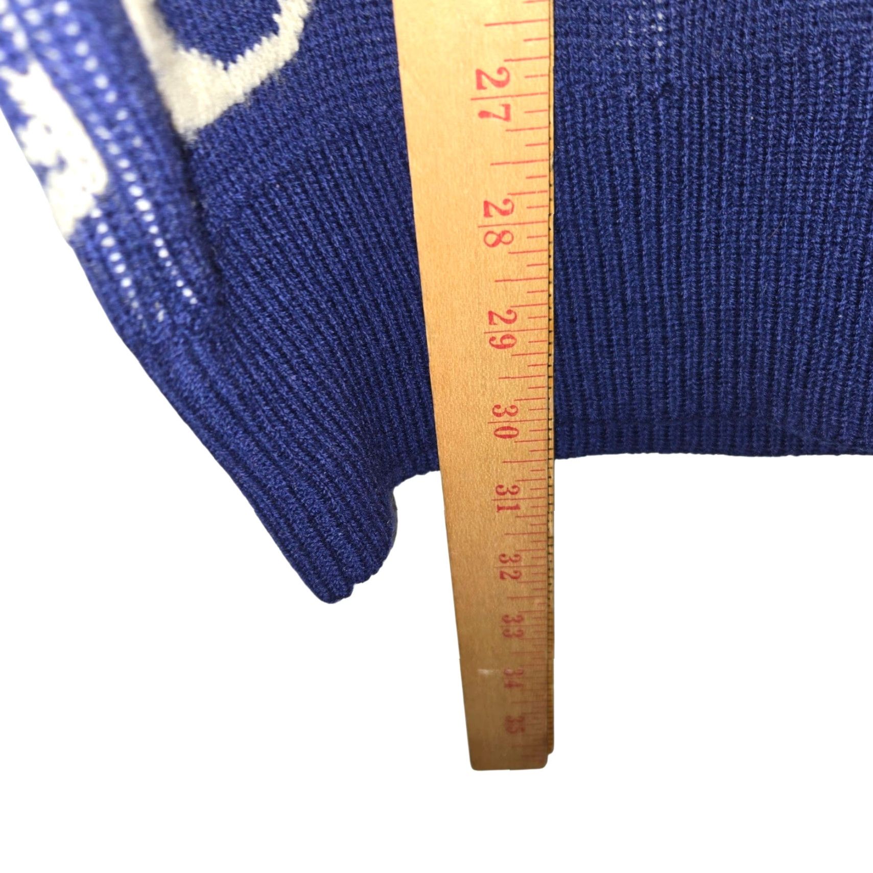 Yohji Yamamoto Yohji Yamamoto Pour Homme Wool Sweater Blue Mens XL Crew Neck 100% Laine TENUGUI DESIGN Read Designer Pullover Size US XL / EU 56 / 4 - 7 Thumbnail