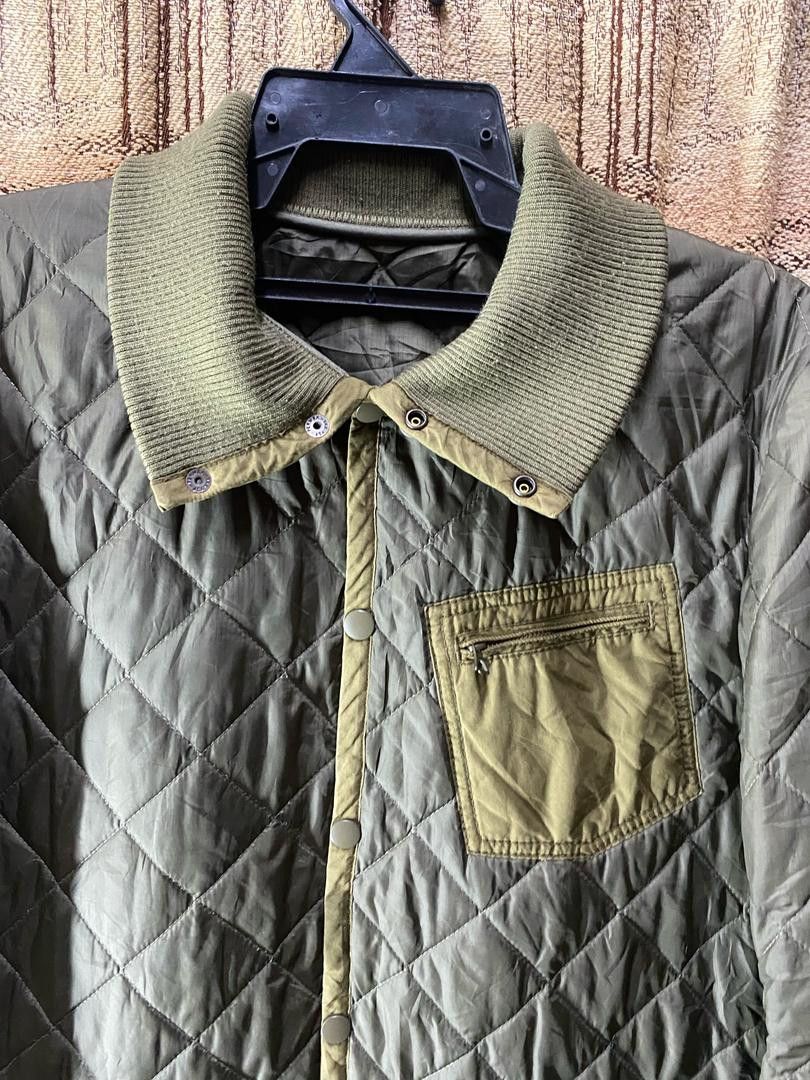 Japanese Brand Green Label Relaxing Quilted Jacket Size US M / EU 48-50 / 2 - 7 Thumbnail