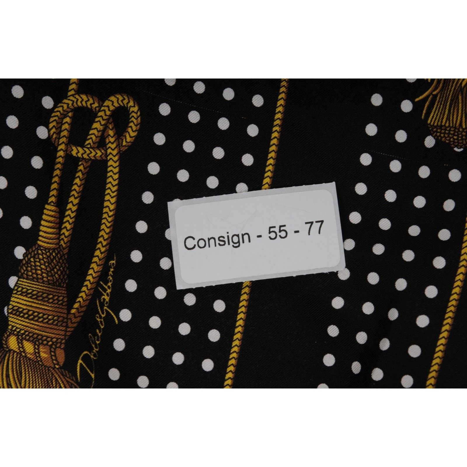 Dolce & Gabbana Tassel Polka Dot Silk Pants Black Size US 34 / EU 50 - 15 Thumbnail