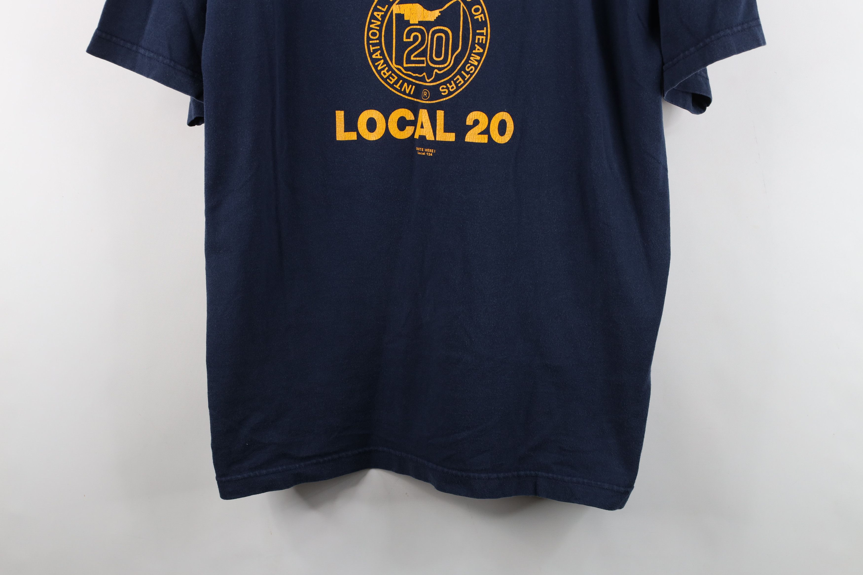 Vintage Vintage 90s Streetwear Teamsters Union Local 20 T-Shirt USA Size US L / EU 52-54 / 3 - 3 Thumbnail