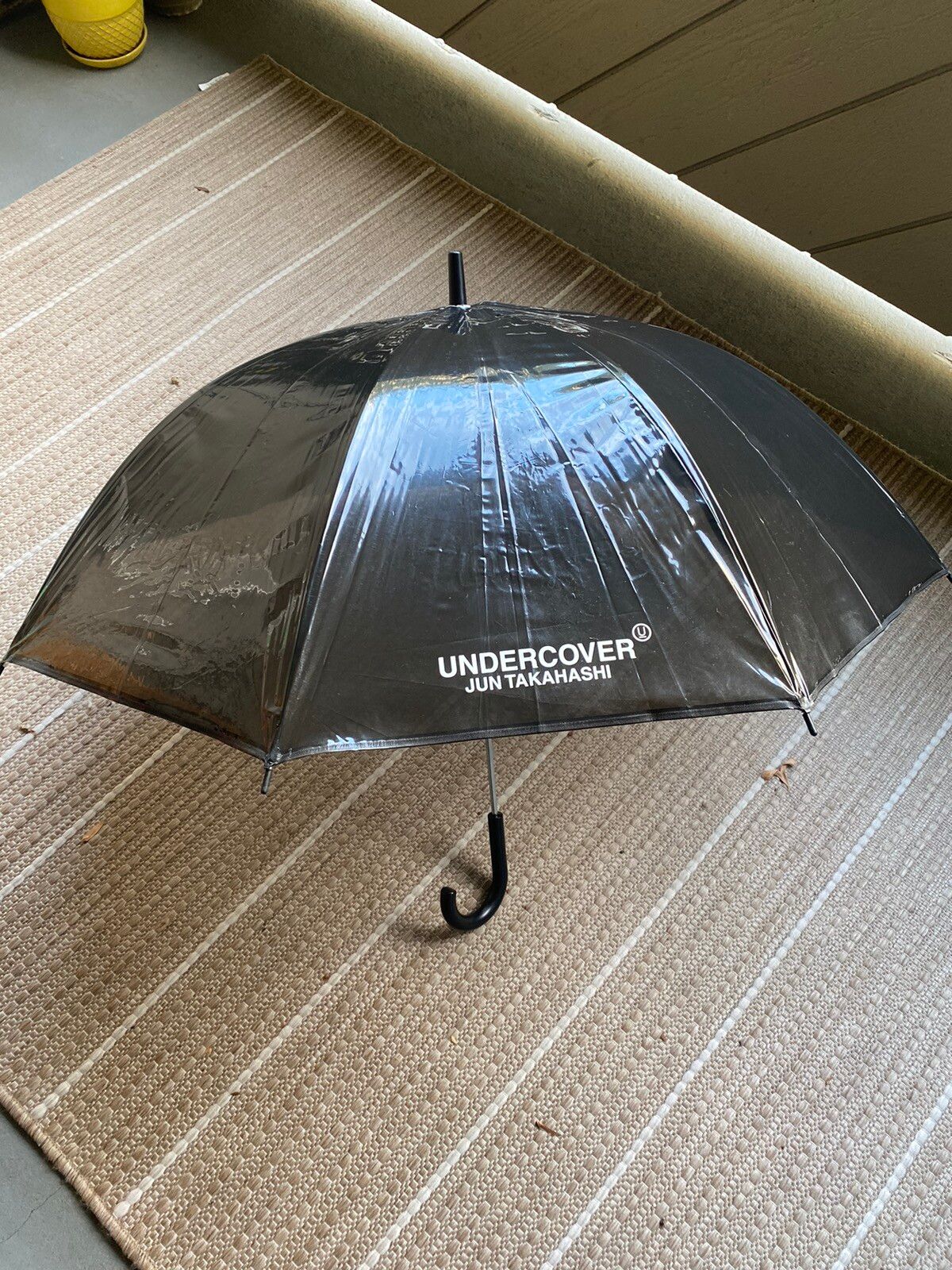 Pre-owned Undercover Black Pvc Umbrella