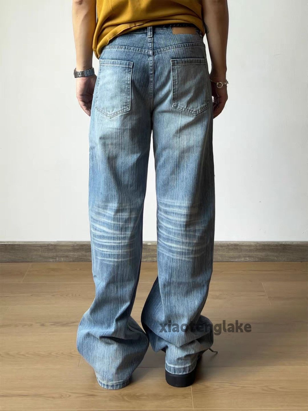 Jean xtl washed faded cleanfit yuppie y2k hiphop jeans Size 28" / US 6 / IT 42 - 6 Thumbnail
