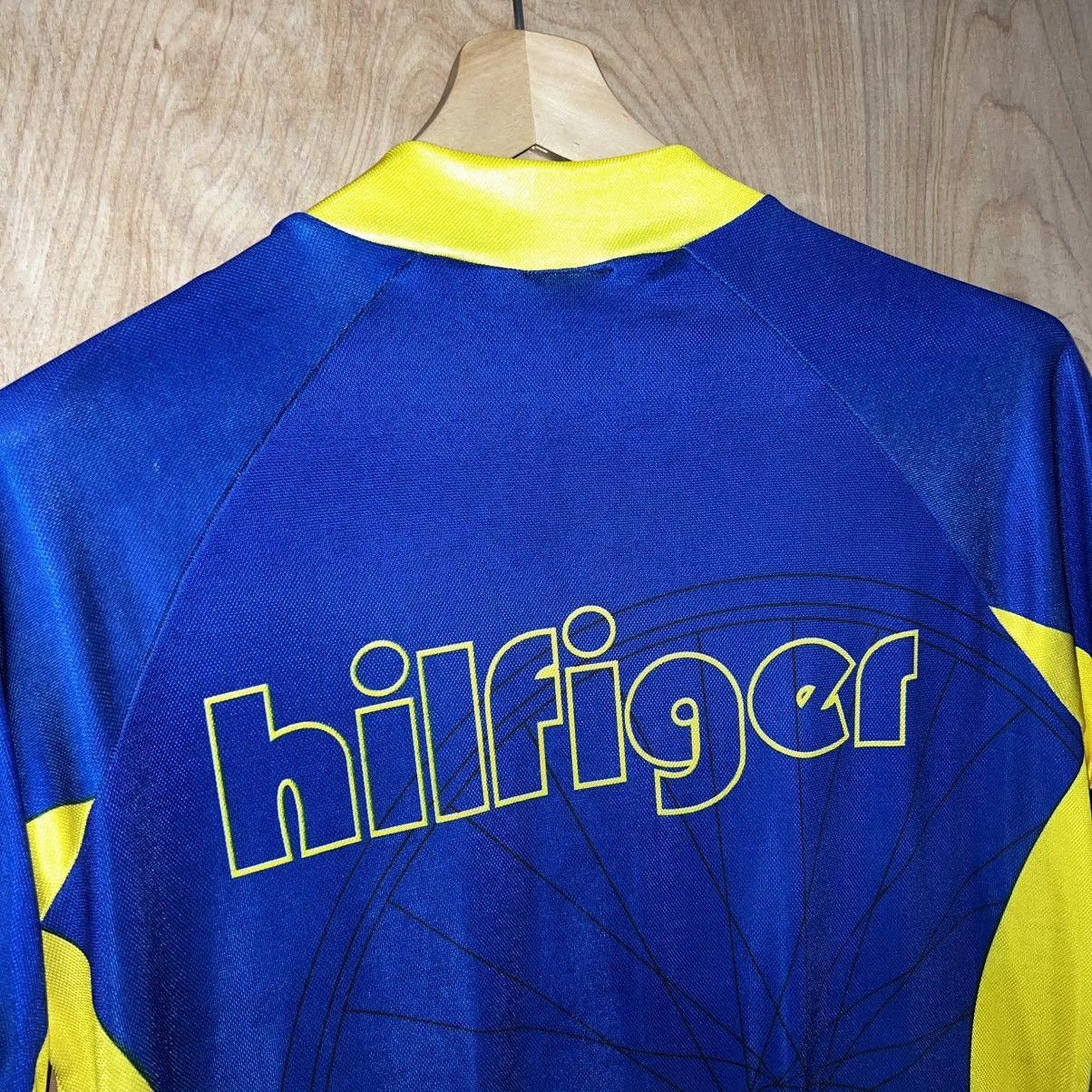 Tommy Hilfiger VINTAGE TOMMY HILFIGER USA MADE LOGO DESIGNER CYCLING JERSEY Size US XL / EU 56 / 4 - 10 Thumbnail
