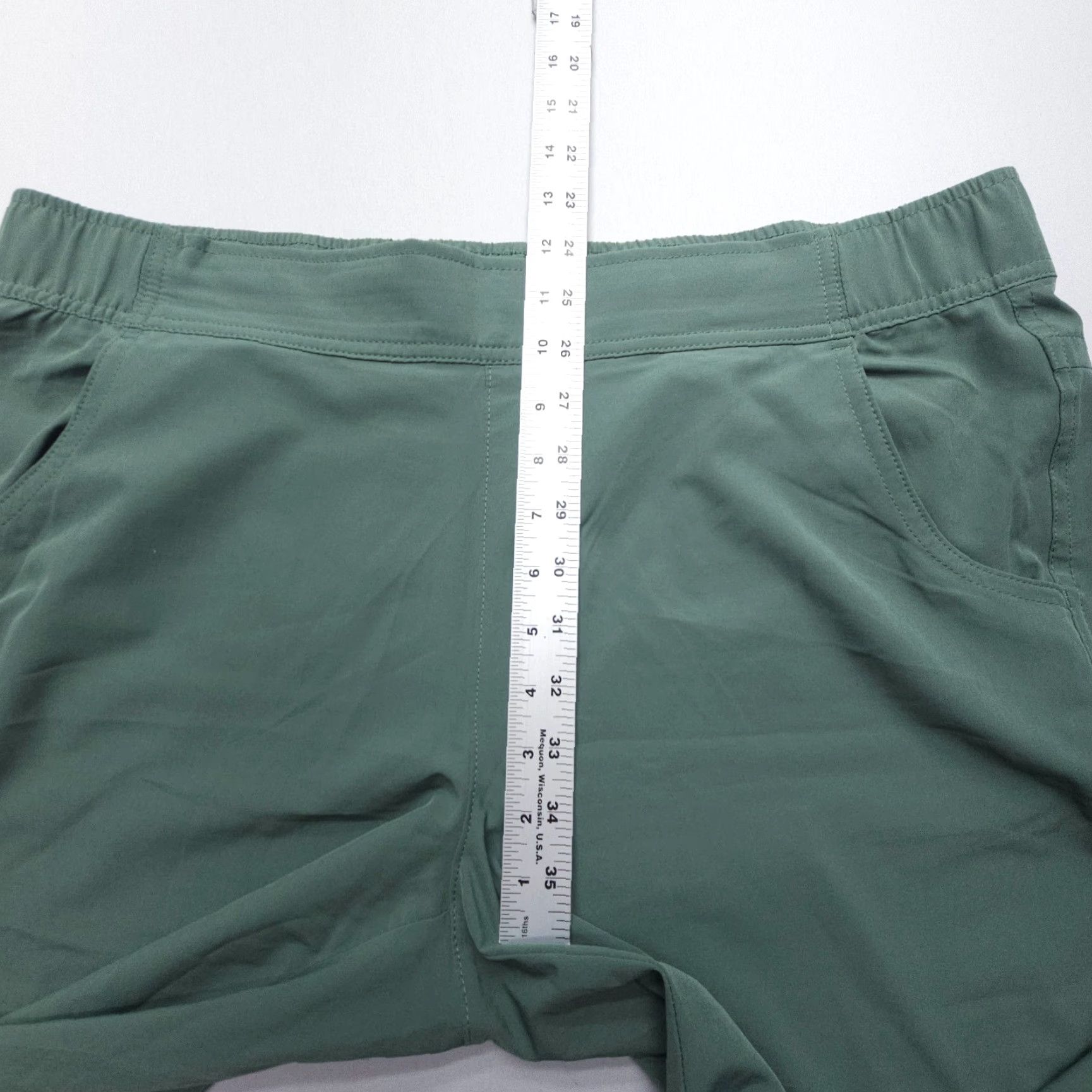 Eddie Bauer Eddie Bauer Ladies Traveler Pants Womens Large Green Pull On Stretch Hiking Tech Pants Size 36" / US 14 / IT 50 - 5 Thumbnail