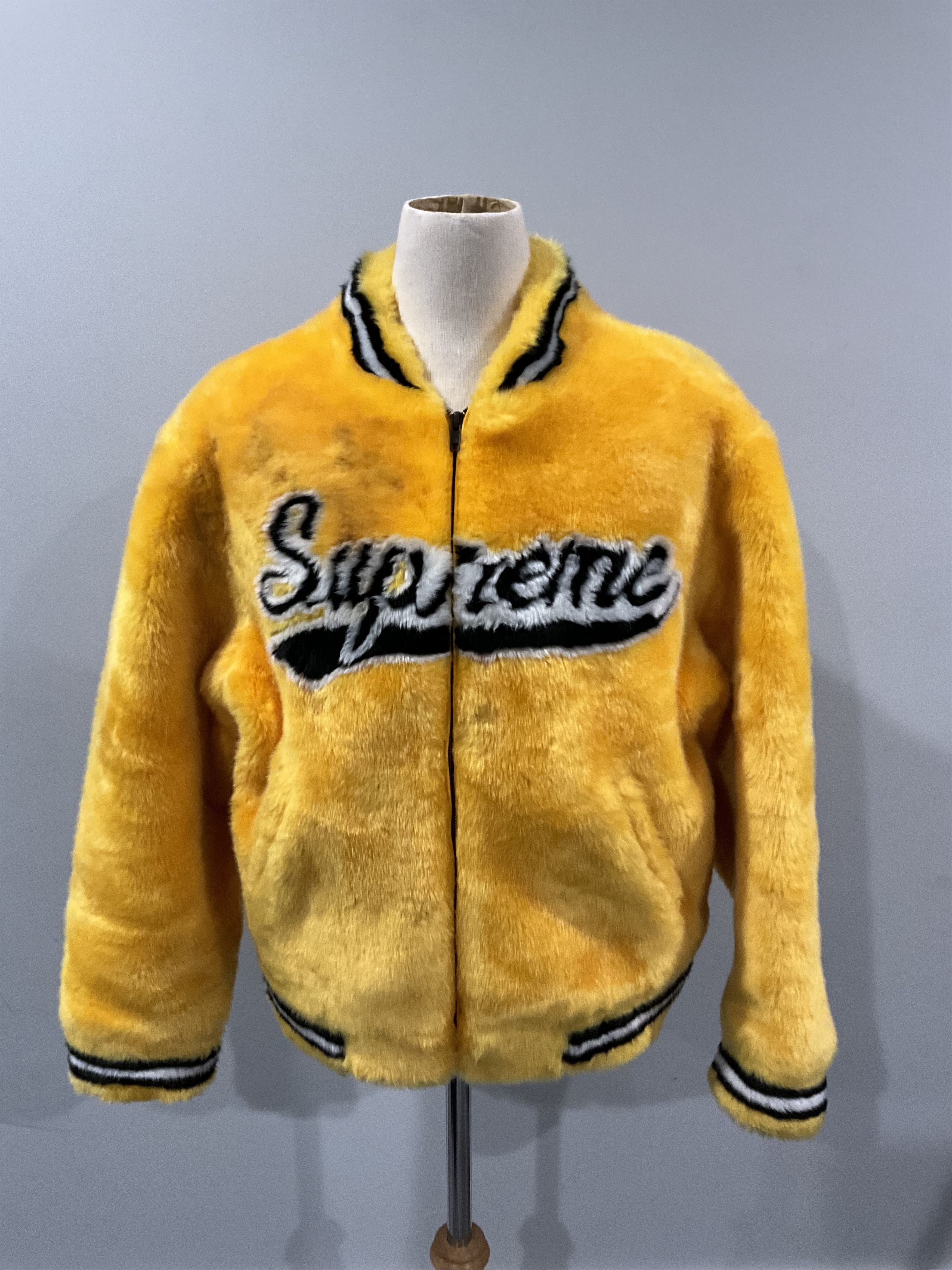 Supreme Faux Fur Varsity Jacket サイズL Faux Fur Jacket - spring 