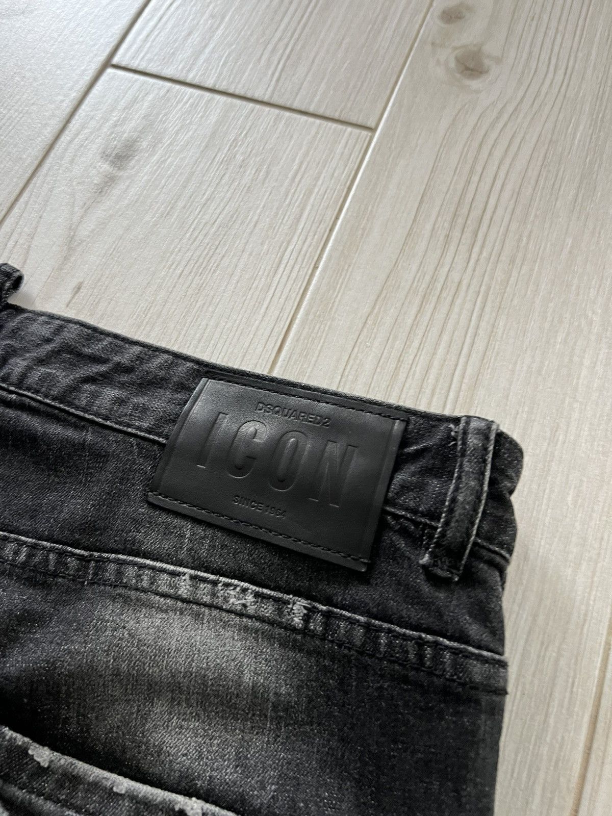 Dsquared2 DSQUARED2 Size 52 Black Distressed Denim Button Fly Jeans Size US 36 / EU 52 - 10 Thumbnail