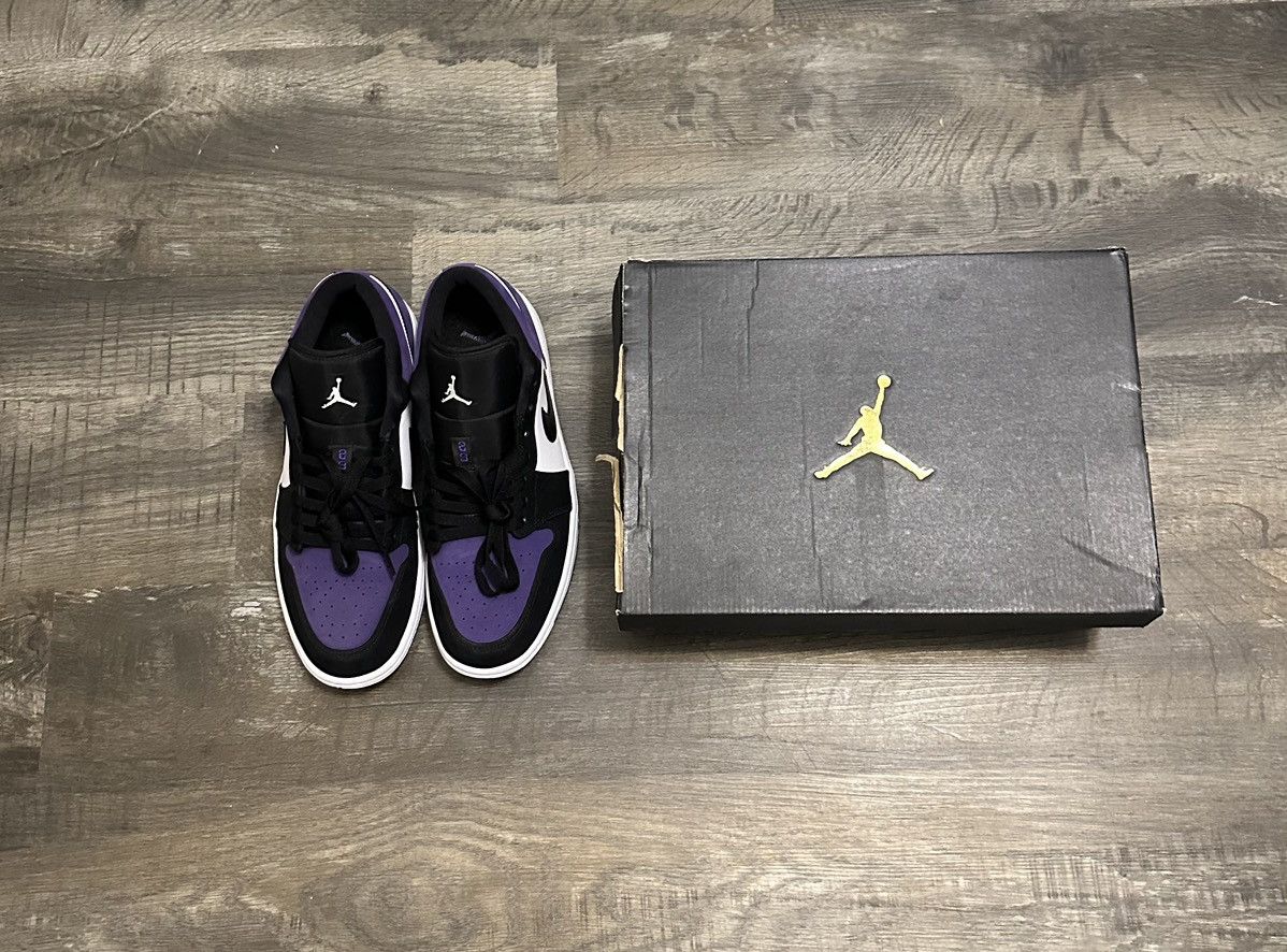 Jordan Brand × Nike Jordan 1 Low ‘Court Purple’ Size US 11 / EU 44 - 9 Thumbnail
