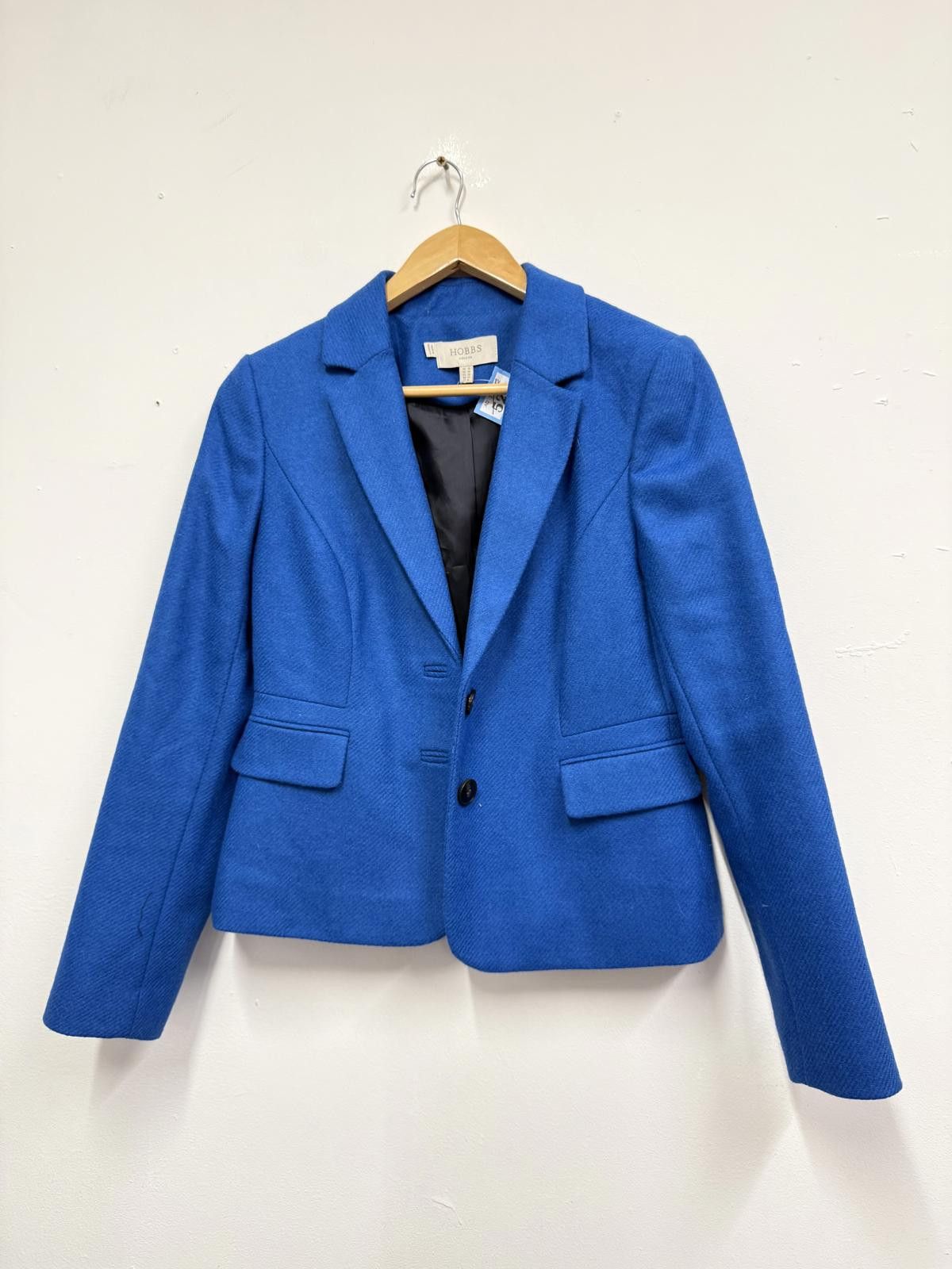 Other Hobbs Blue Tailored Wool Blazer UK Size 10 Size M / US 6-8 / IT 42-44 - 1 Thumbnail