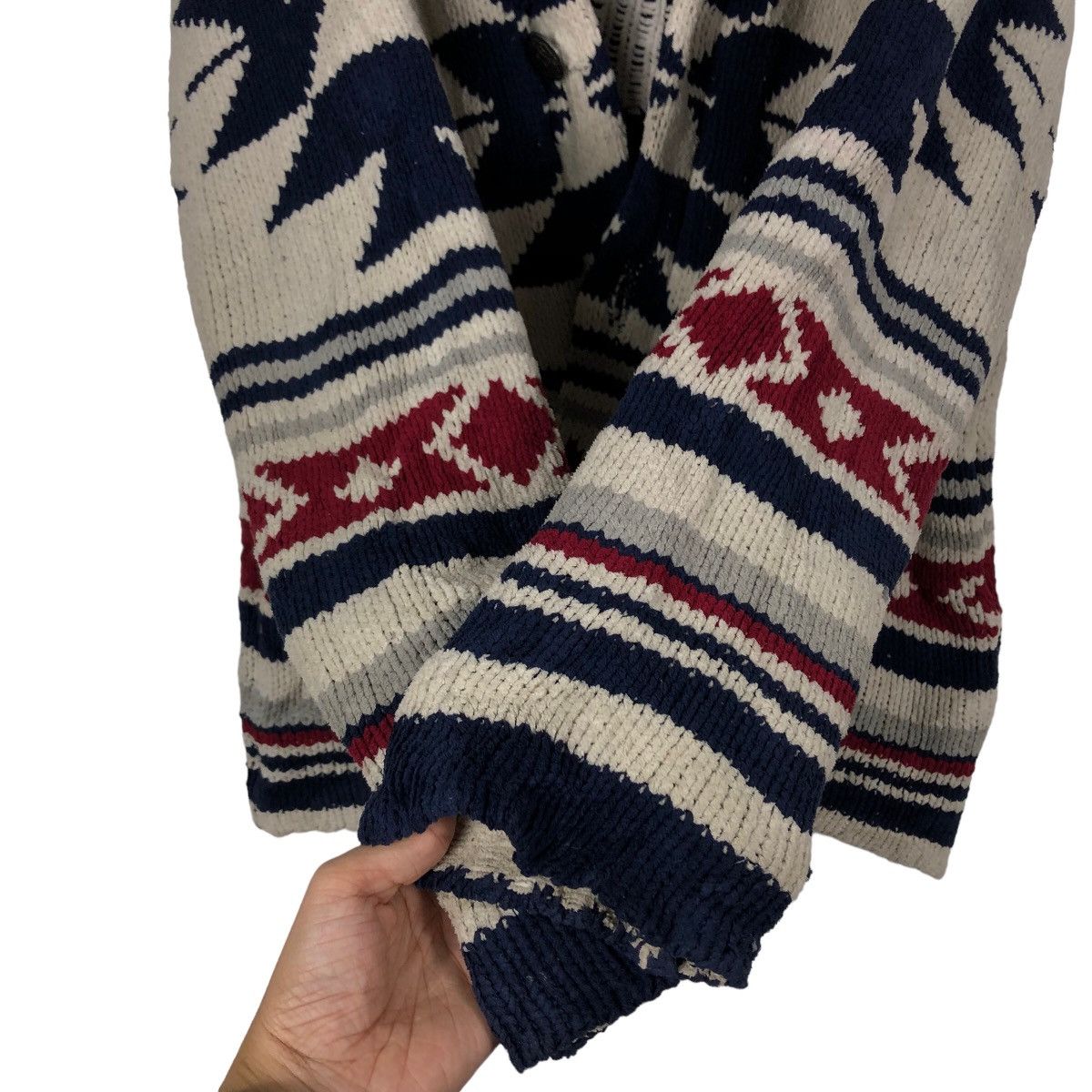 Japanese Brand 🔥Double Collar Anti Ballistic Navajo Aztec Design Size US L / EU 52-54 / 3 - 11 Thumbnail