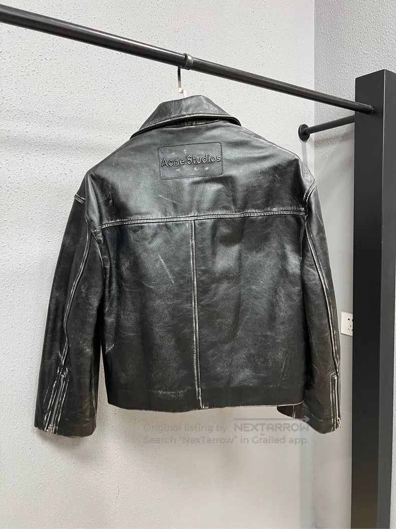 Acne Studios Acne Studios Distressed leather jacket Size XXS / US 00 / IT 34 - 2 Thumbnail