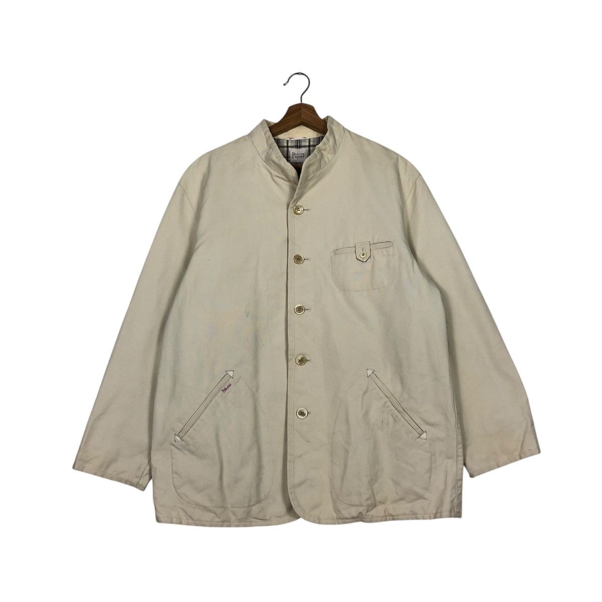 Japanese Brand VINTAGE CHORE WORK JACKET BLANKET TARTAN PAPAS ISSEY MIYAKE Size US M / EU 48-50 / 2 - 4 Thumbnail
