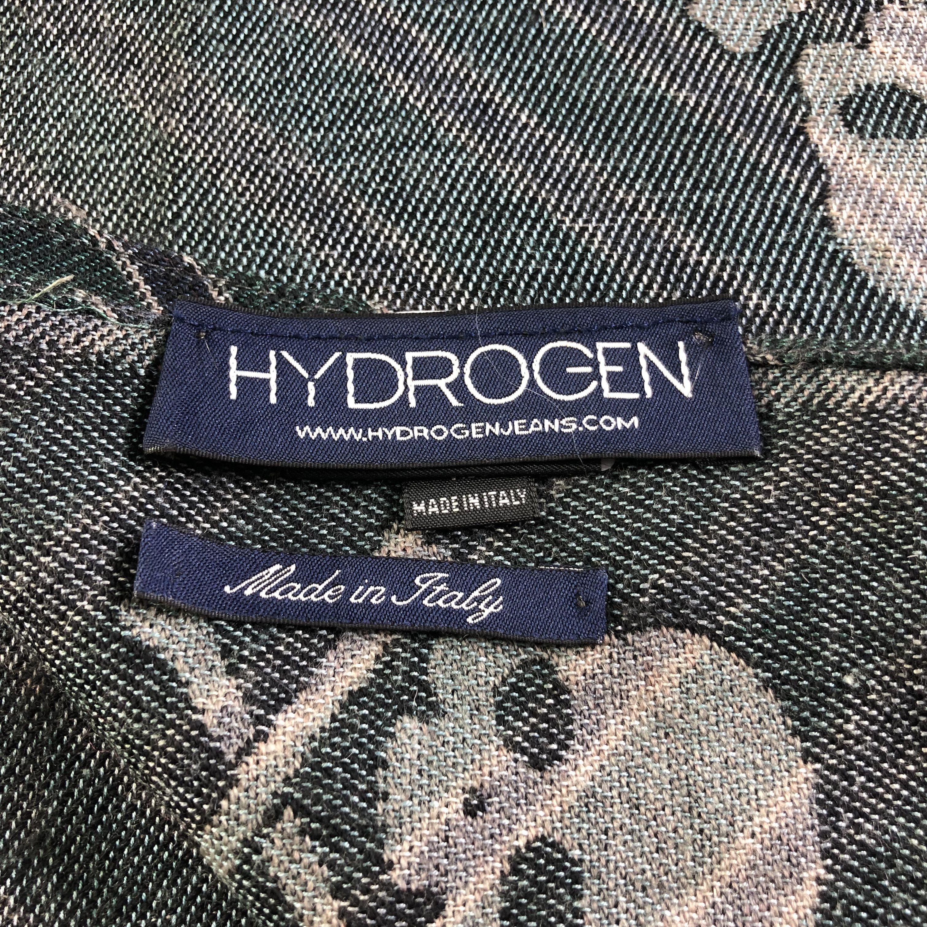HYDROGEN Hydrogen Italy Skulls Wool Scarf Muffler V1943 Size ONE SIZE - 5 Thumbnail