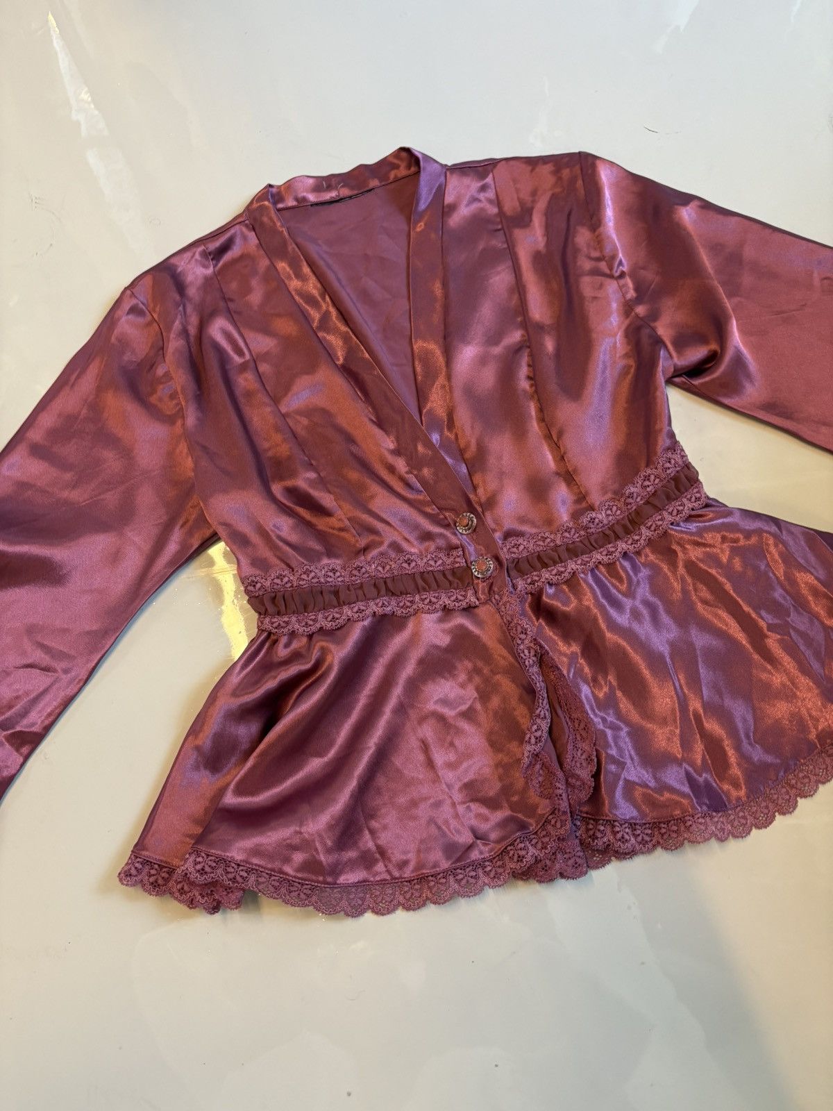 Vintage Y2k bluse Size S / US 4 / IT 40 - 11 Thumbnail