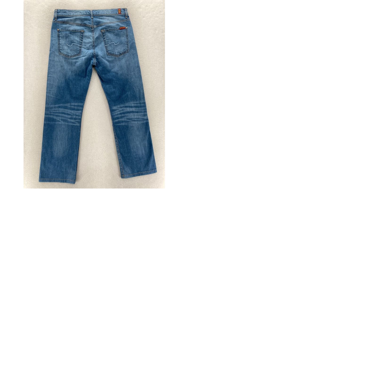 7 For All Mankind 7 For All Mankind Carsen Straight Jeans Mens 34x29 Blue Stretch Denim Casual Size US 34 / EU 50 - 9 Thumbnail