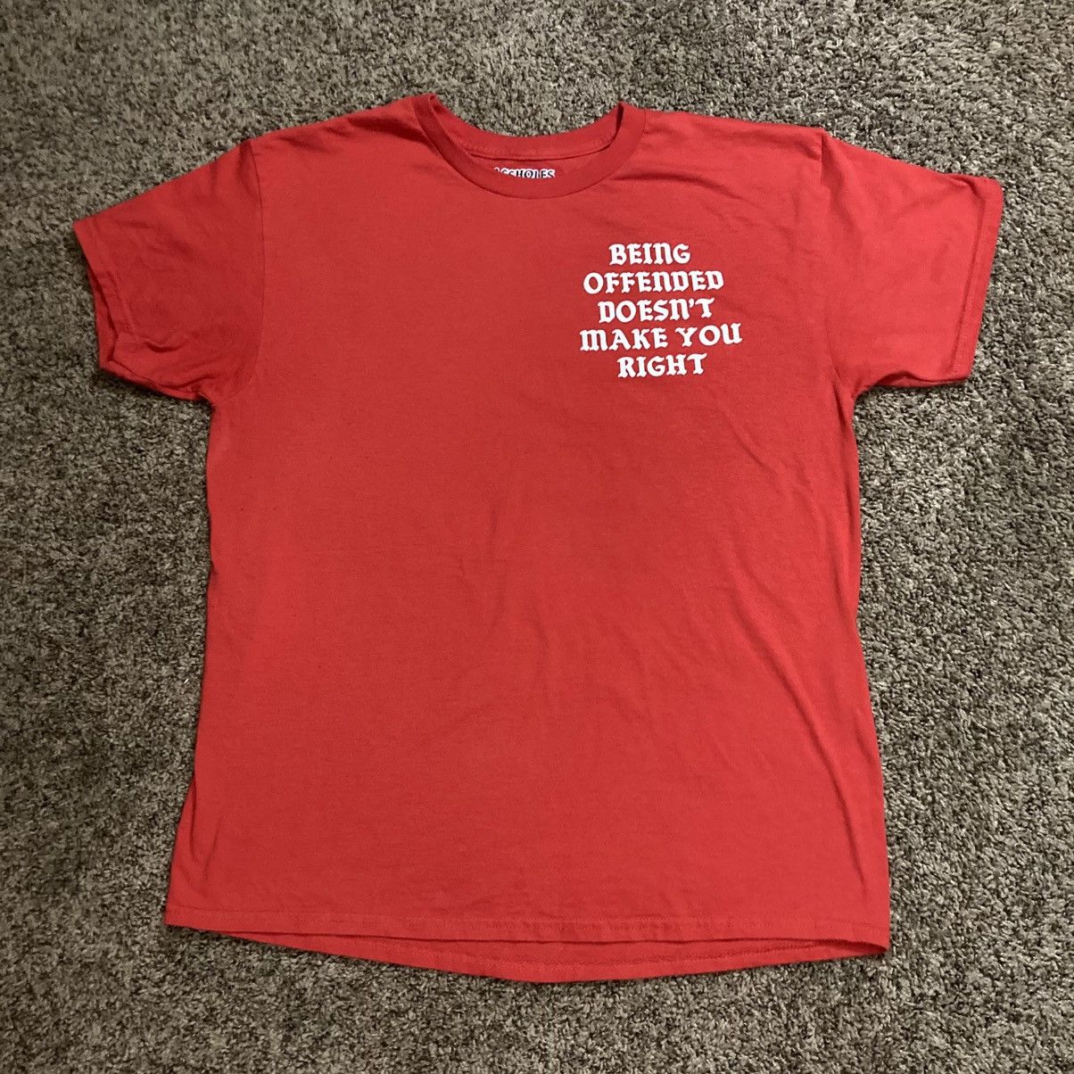 Designer × Vintage A$$holes Live Forever Being Offensive Red Mens Shirt Large Size US L / EU 52-54 / 3 - 3 Thumbnail
