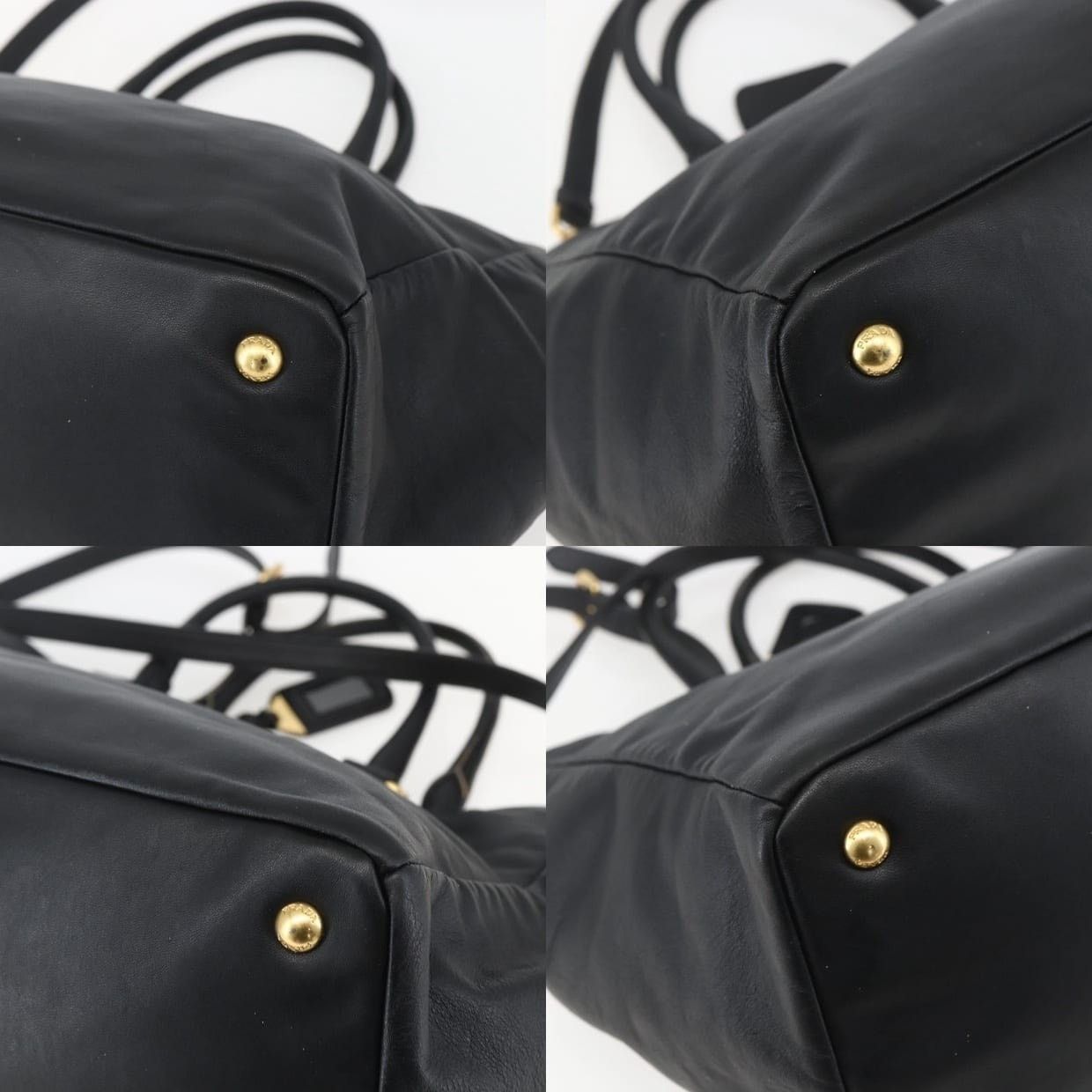 Prada Prada Leather Handbag Black Size ONE SIZE - 11 Thumbnail