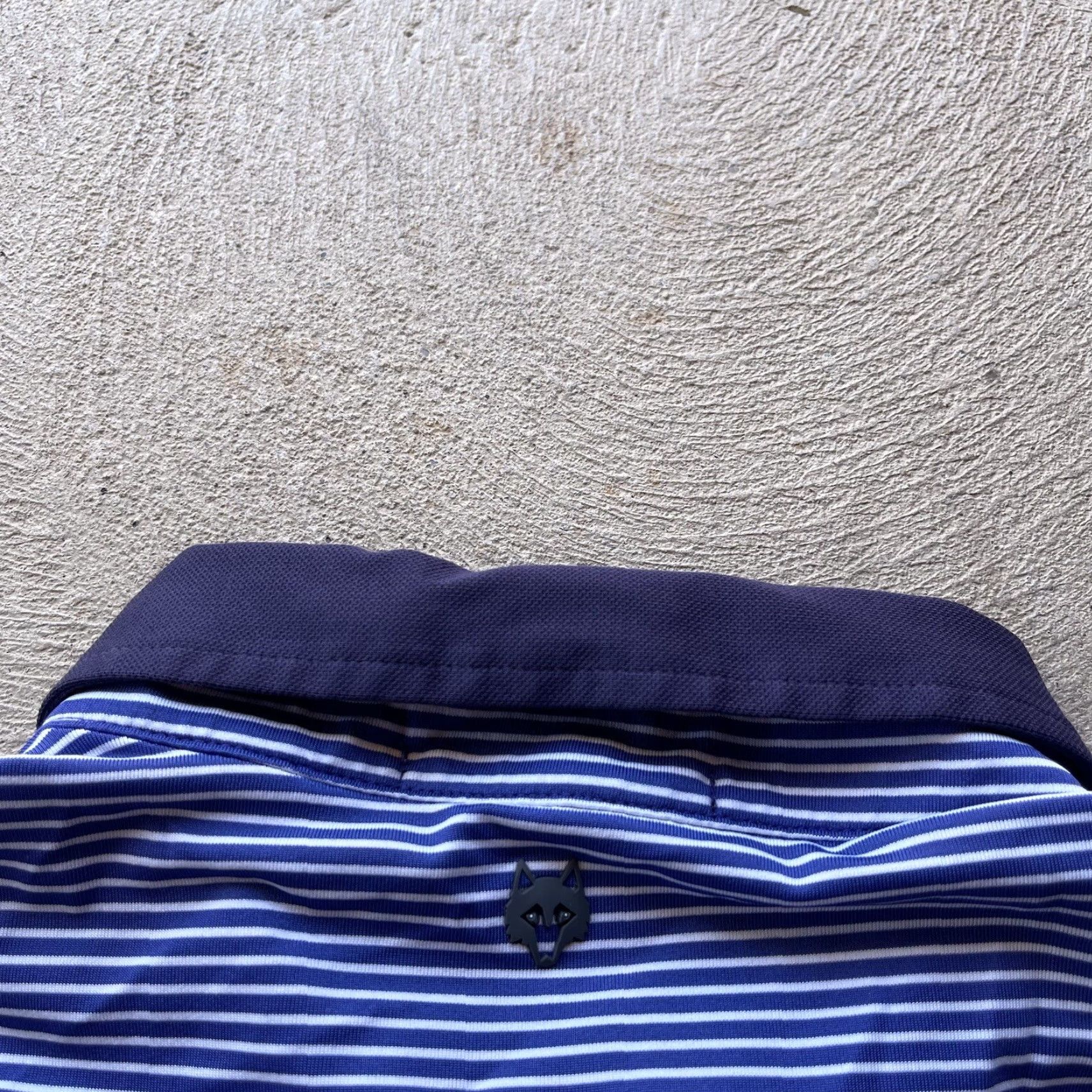 Vintage Greyson Polo Shirt 2XL Mens Blue Striped Short Sleeve Casual Golf Wolf Classic Sports Size US XXL / EU 58 / 5 - 6 Thumbnail