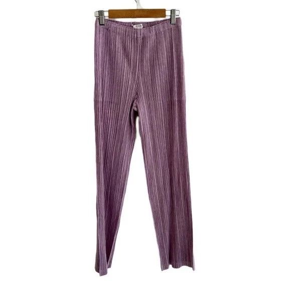 Issey Miyake issey miyake size:2 Purple pleated trousers 2505-Nextarrow Size 31" - 1 Thumbnail