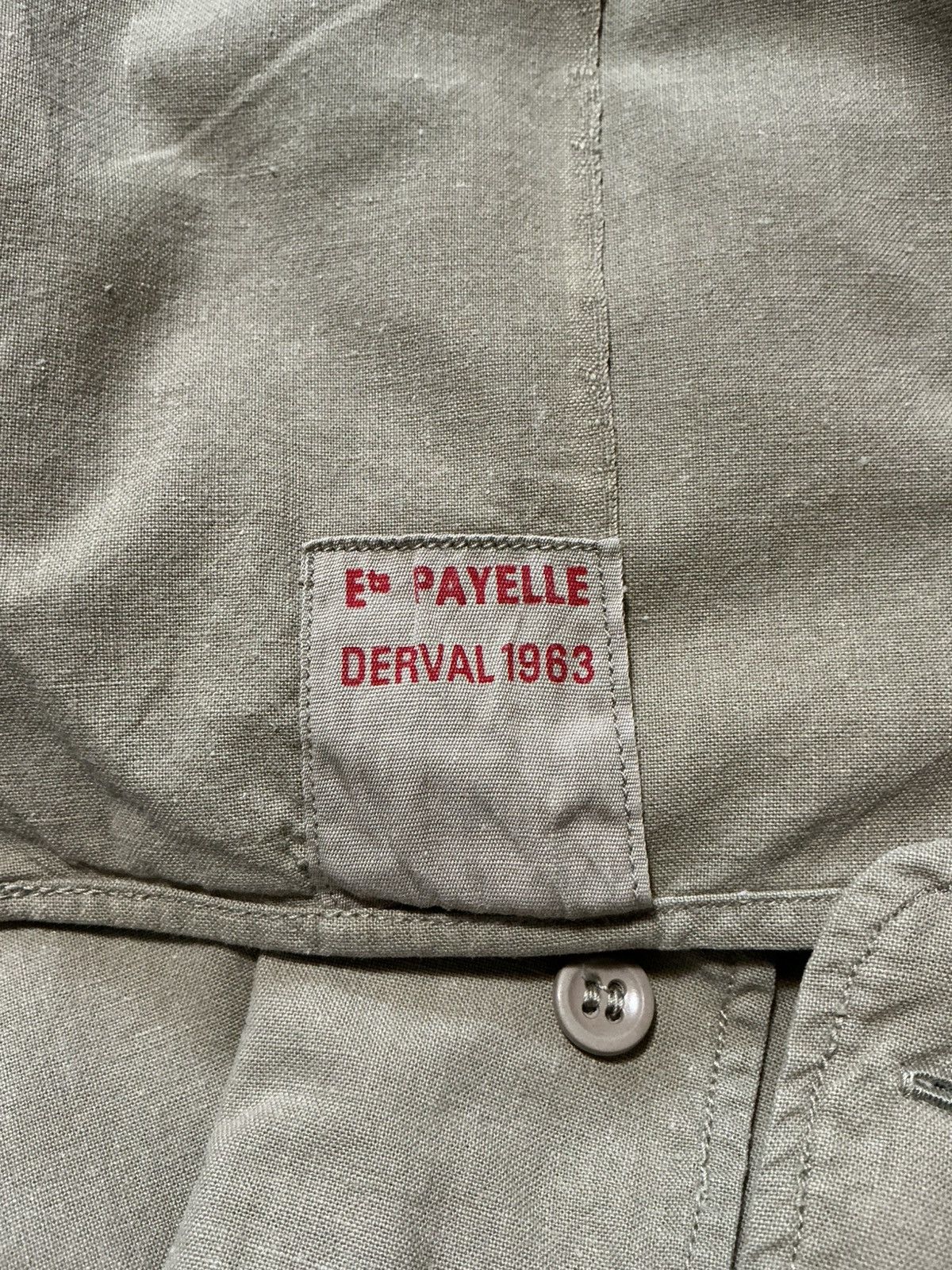 Vintage Vintage 1963 60s French Army Military ETS Officers Shirt Size US S / EU 44-46 / 1 - 8 Thumbnail