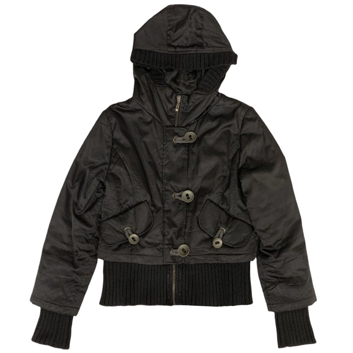 Vintage archive black army jacket Size M / US 6-8 / IT 42-44 - 1 Thumbnail