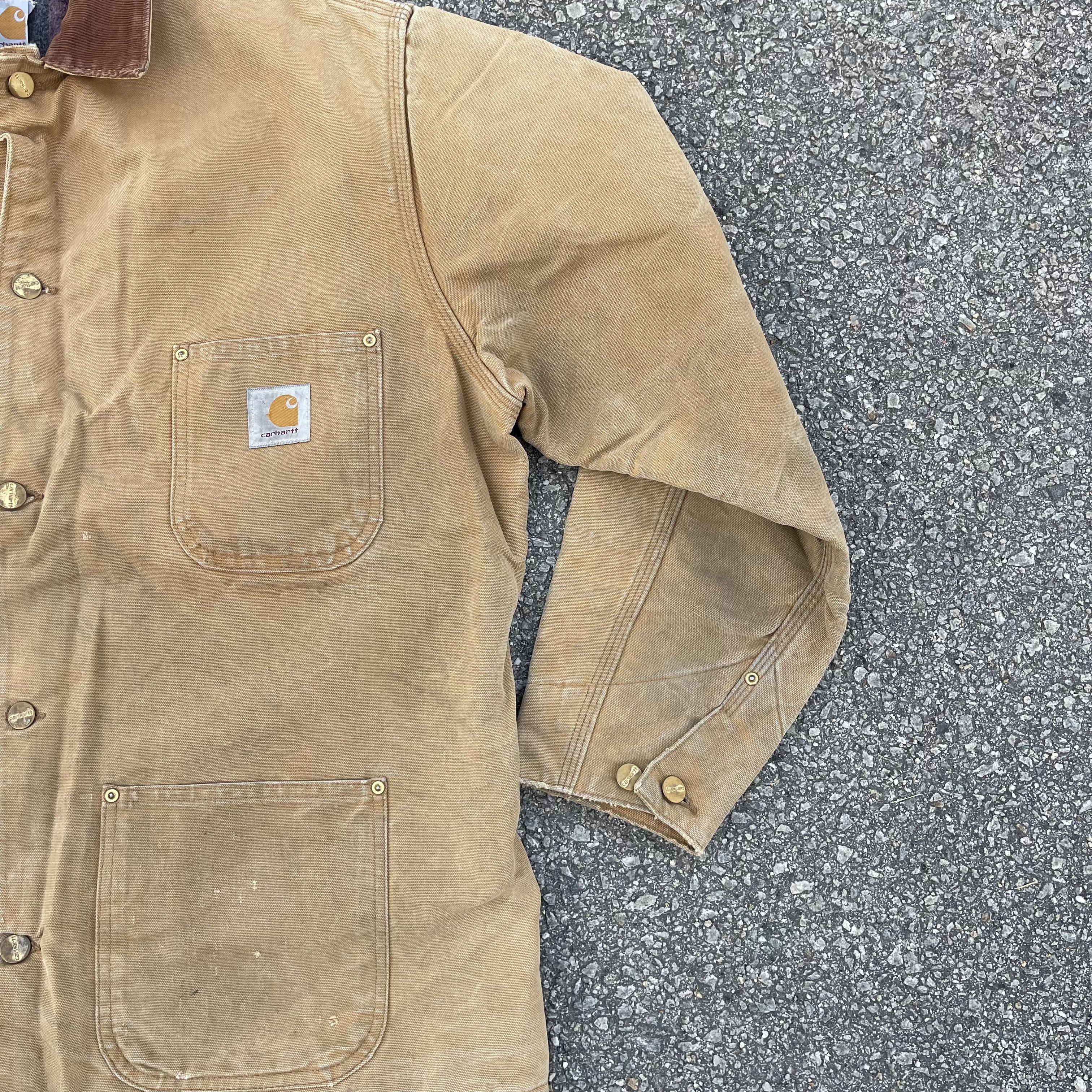Carhartt × Carhartt Wip × Vintage Vtg 90s Carhartt Detroit Blanket Lined Workwear Jacket Size US XL / EU 56 / 4 - 4 Thumbnail