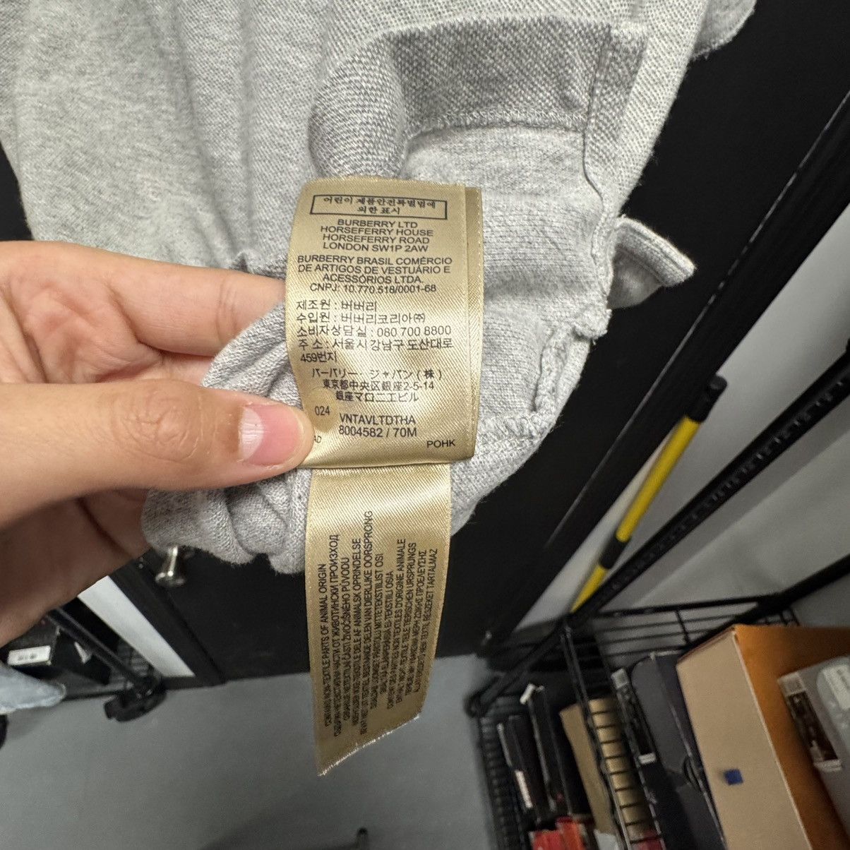 Burberry BURBERRY Eddie Polo-Shirt Grey Size US S / EU 44-46 / 1 - 9 Thumbnail