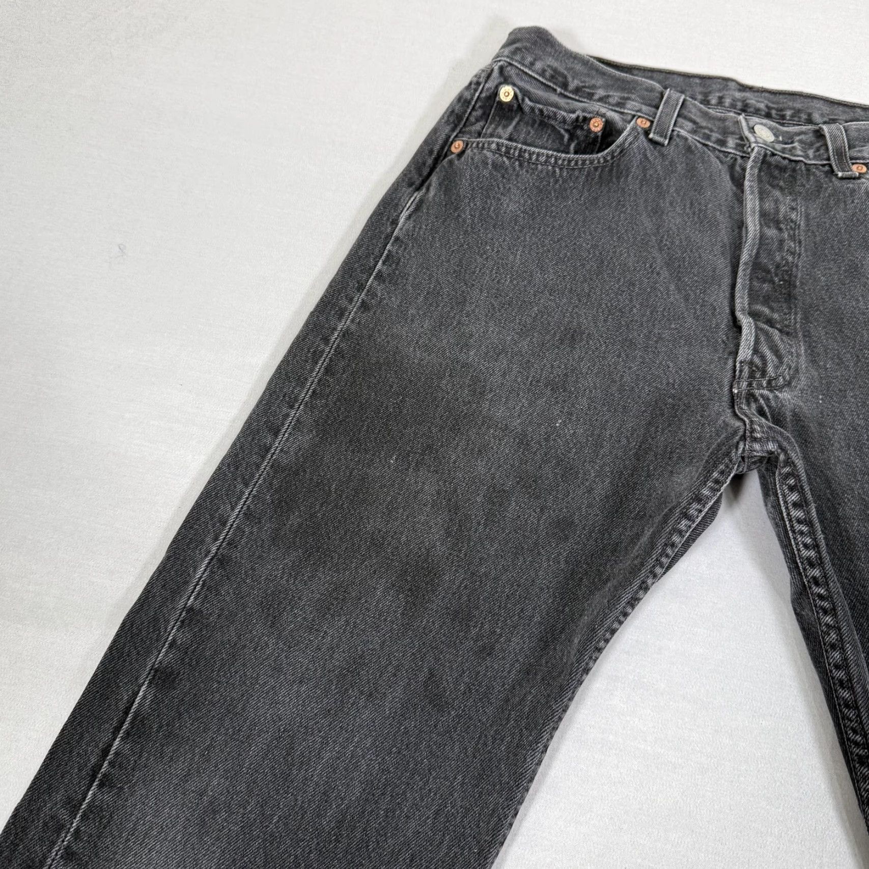 Levi's Vintage Levi's Jeans Men 32x34 Black 501 Straight Fit Denim Pants Western Cowboy Brand Levi's 501 Series Jeans 501 straight Size US 32 / EU 48 - 3 Thumbnail