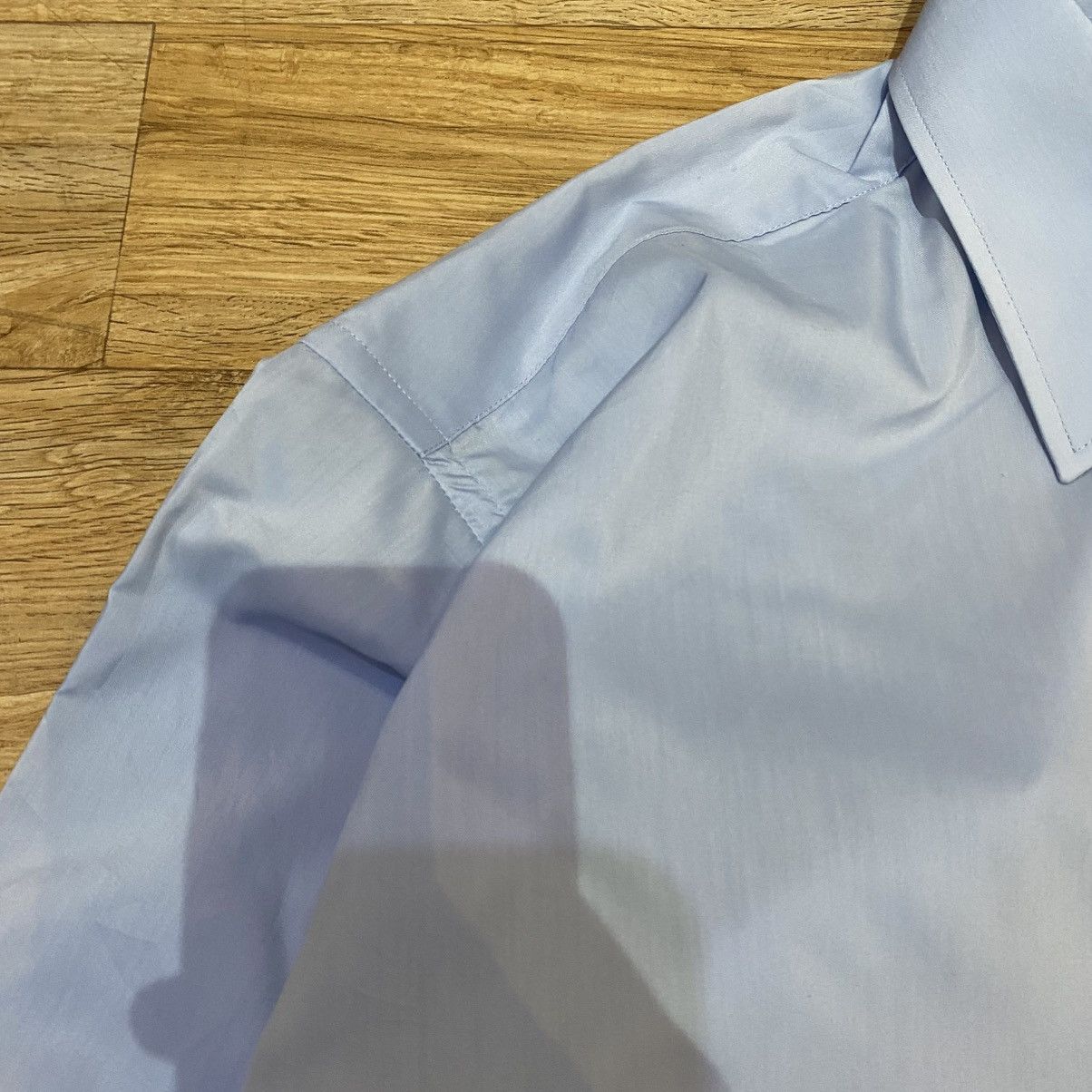 Balenciaga 90s Vintage Balenciaga Blue Button Up Shirt Size US L / EU 52-54 / 3 - 6 Thumbnail