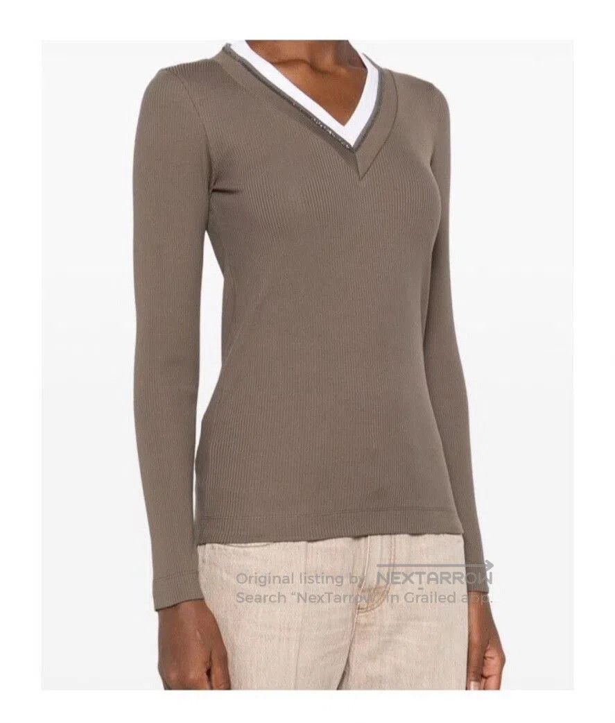 Brunello Cucinelli Brunello Cucinelli Women's V. Size XS / US 0-2 / IT 36-38 - 6 Thumbnail